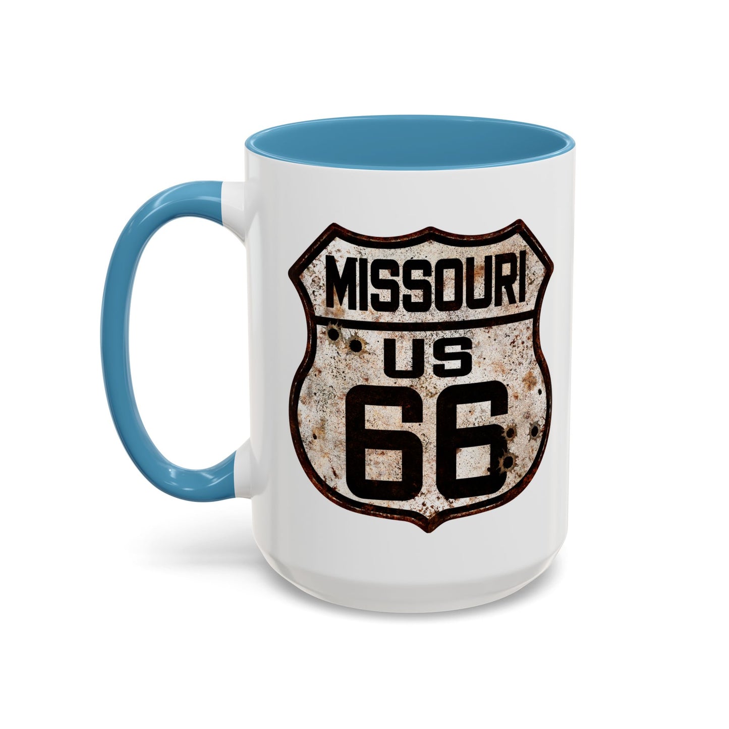 Mug Vintage Rusty Route 66 Highway Shield Missouri Route 66 Gift 11oz, 15oz