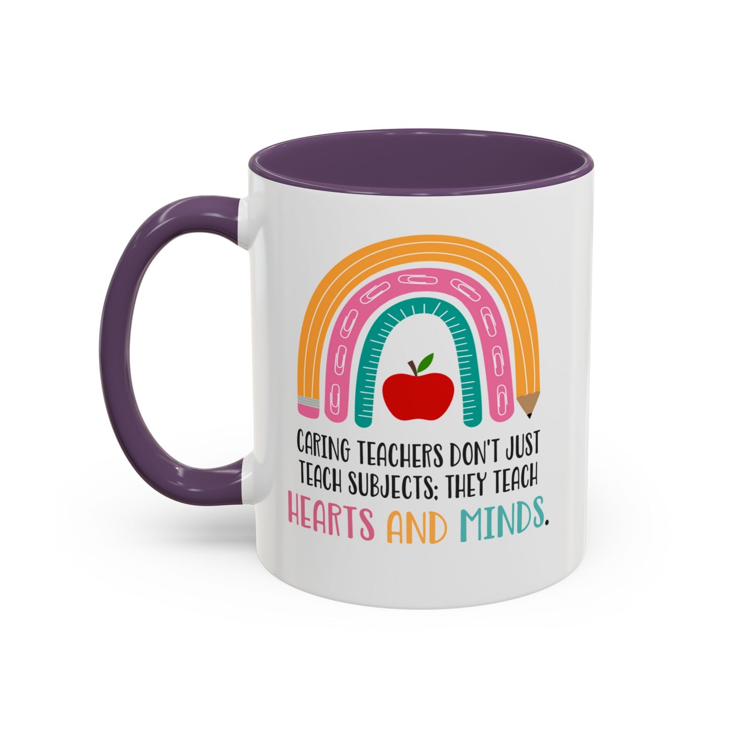 Thank You Teacher Mug - Caring Teachers Gift Accent Coffee Mug (11, 15oz)