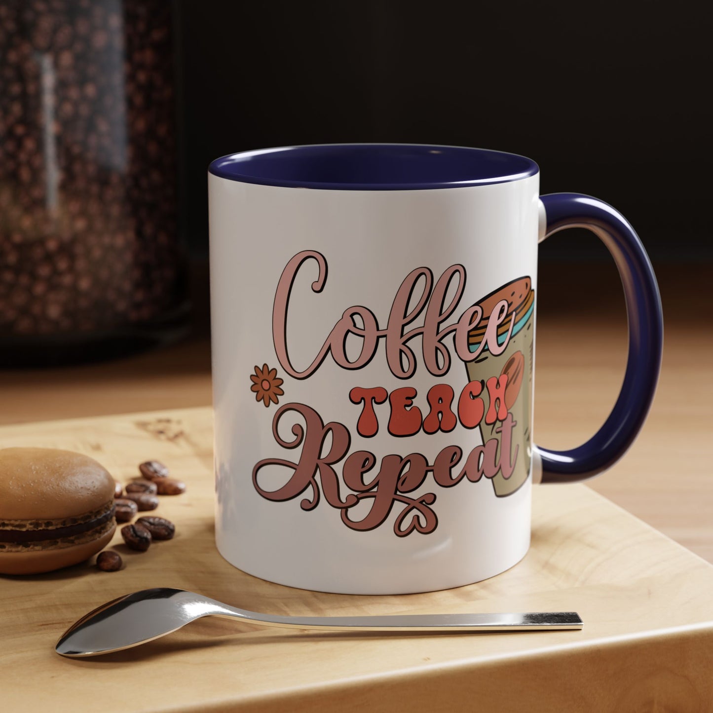 Coffee Teacher Mug - Coffee, Teach, Repeat