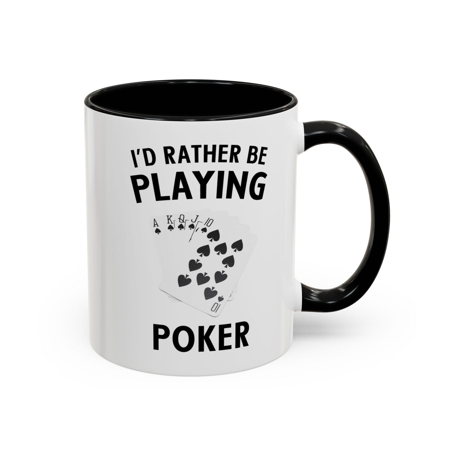 Funny Card Player Mug. Poker Mug. Card Player Gift. Poker Gift. Poker Player Coffee Mug. Poker Expert Mug. Poker Expert Gift Accent Coffee Mug (11, 15oz)