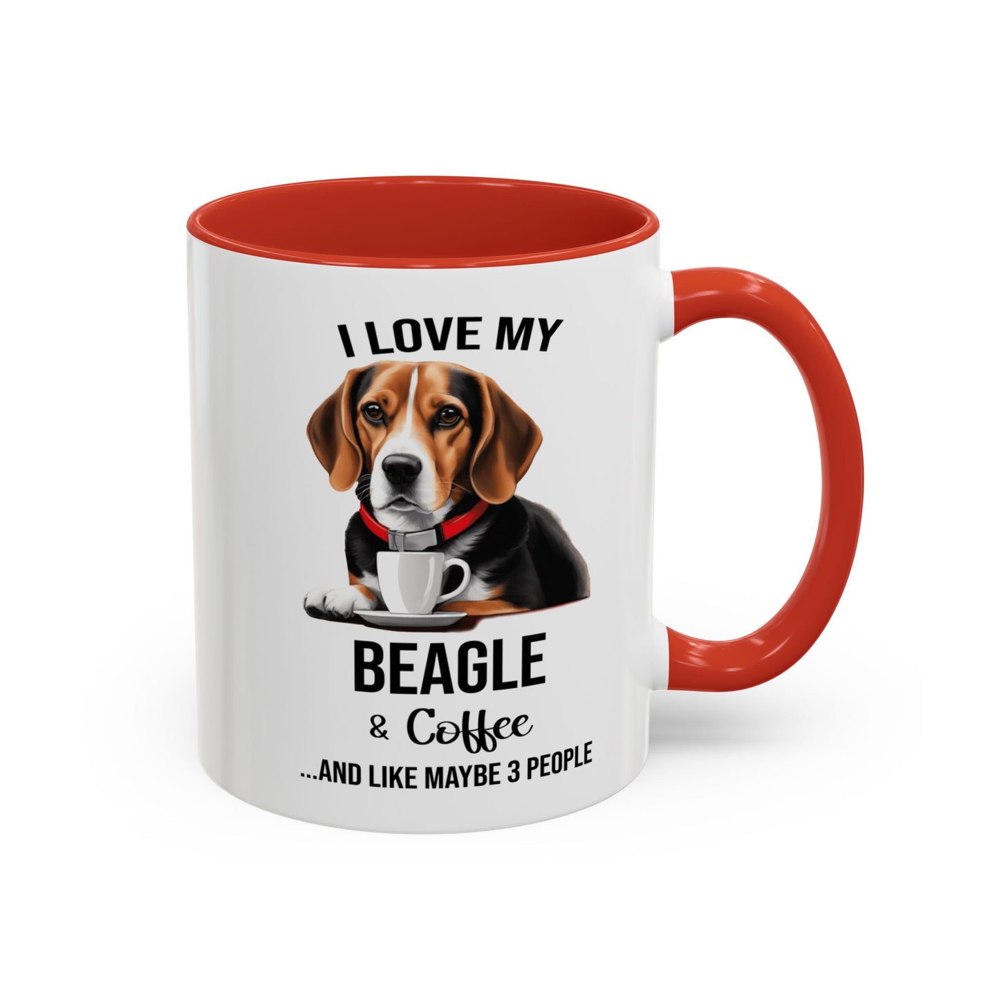 Beagle Lover Mug, Beagle Lover Gift, Coffee Mug, Beagle Mug, Beagle Gift, Beagle Owner Mug Beagle Owner Gift, Dog Mug A0023 Accent Coffee Mug (11, 15oz)