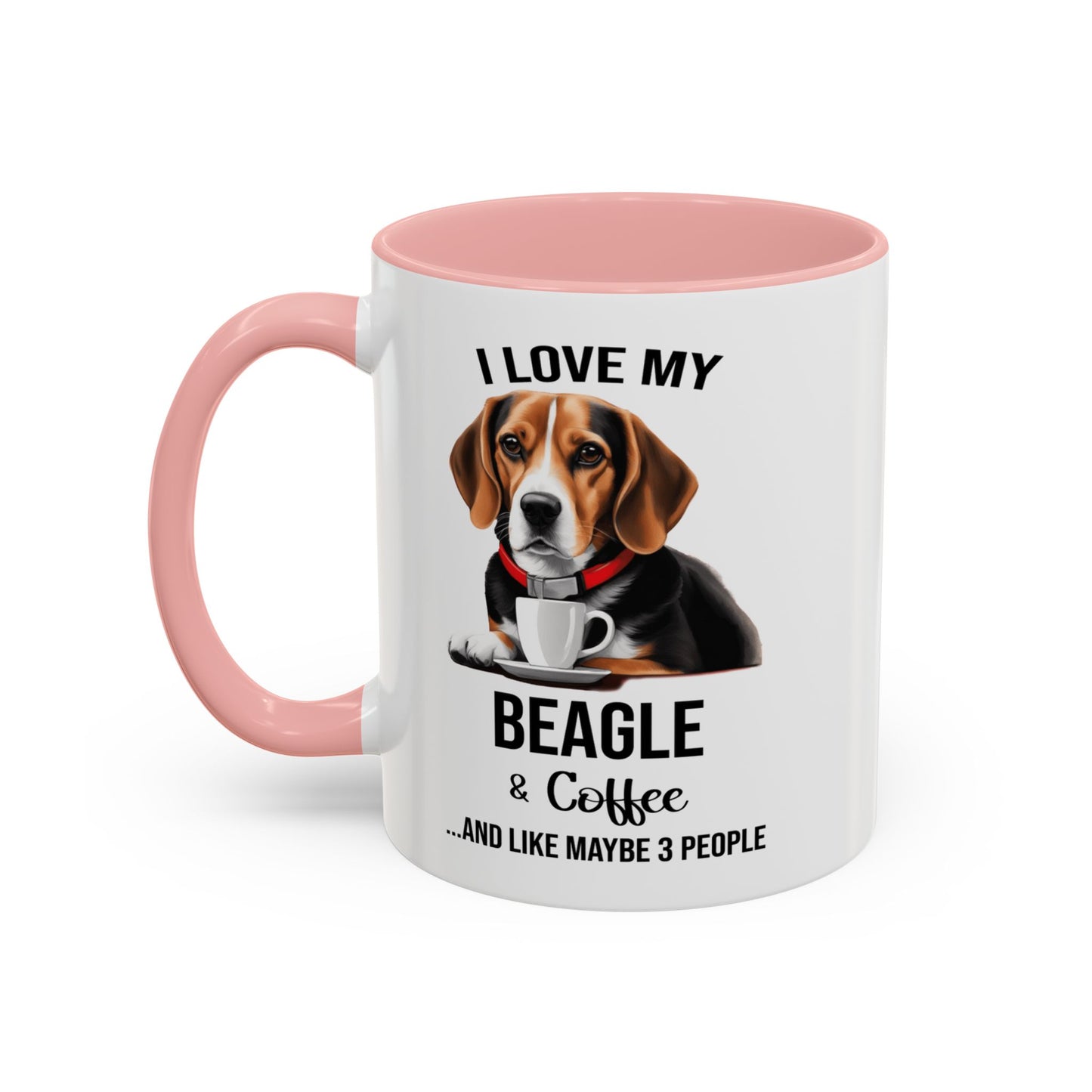 Beagle Lover Mug, Beagle Lover Gift, Coffee Mug, Beagle Mug, Beagle Gift, Beagle Owner Mug Beagle Owner Gift, Dog Mug A0023 Accent Coffee Mug (11, 15oz)