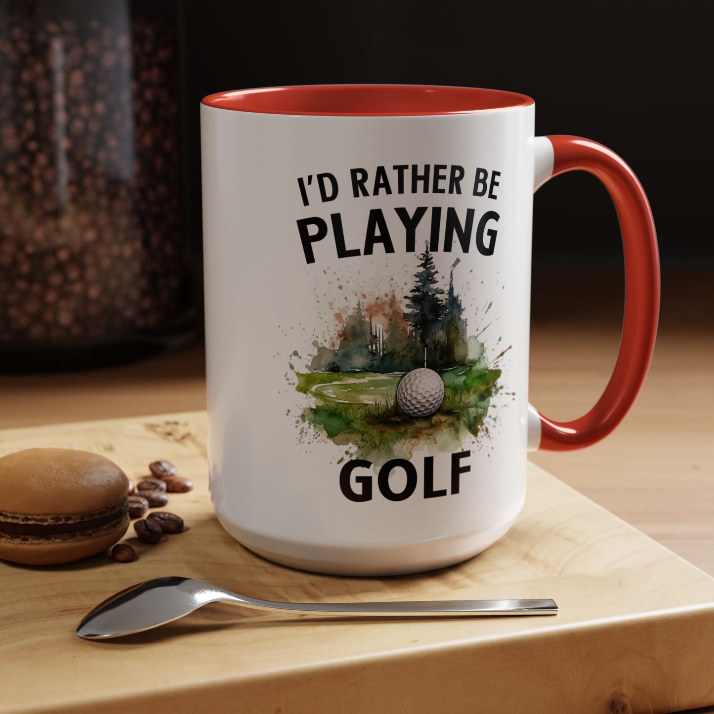 Funny Golf Mug - 11oz Ceramic Mug, I'd Rather Be Playing Golf Gift for Golfers 0190001