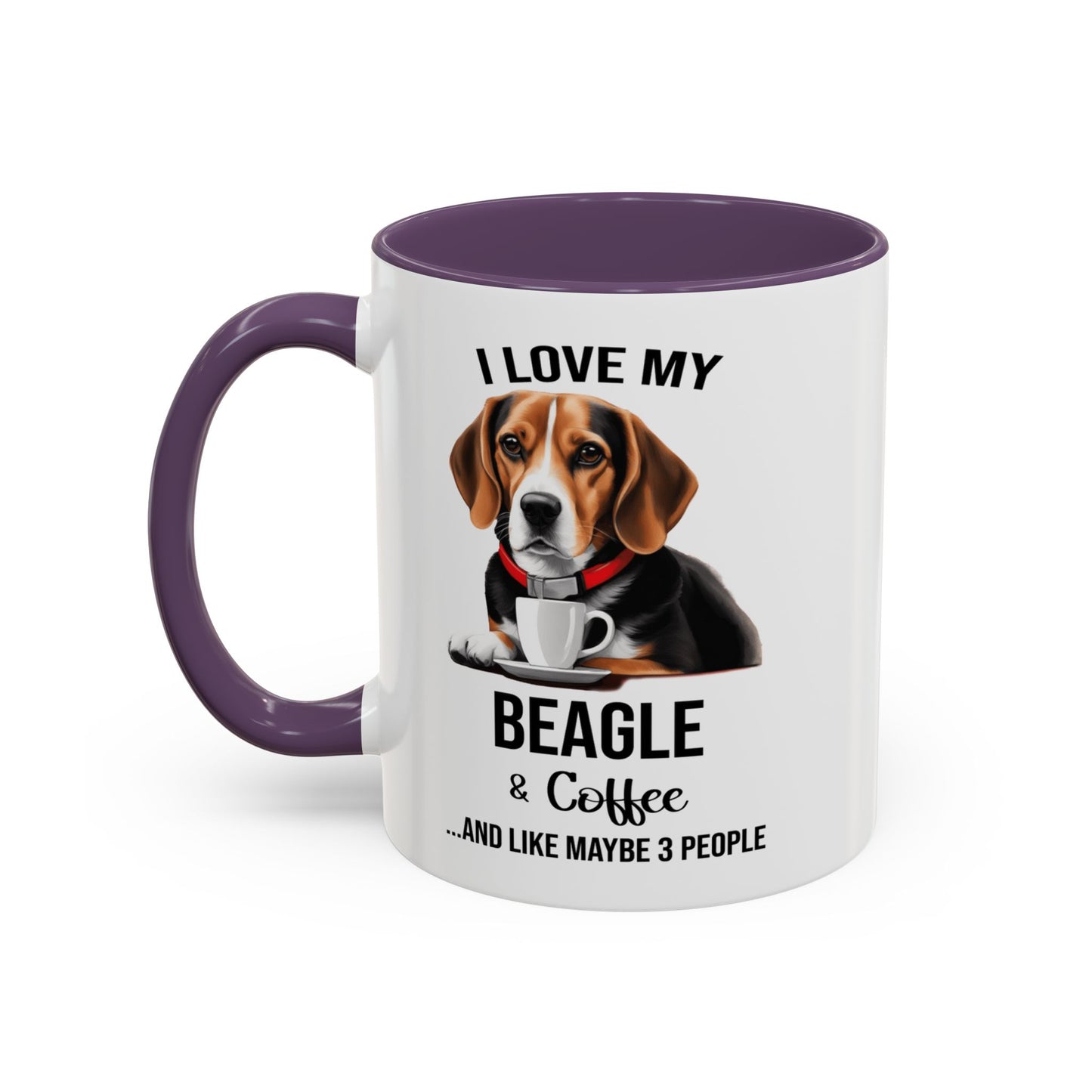 Beagle Lover Mug, Beagle Lover Gift, Coffee Mug, Beagle Mug, Beagle Gift, Beagle Owner Mug Beagle Owner Gift, Dog Mug A0023 Accent Coffee Mug (11, 15oz)