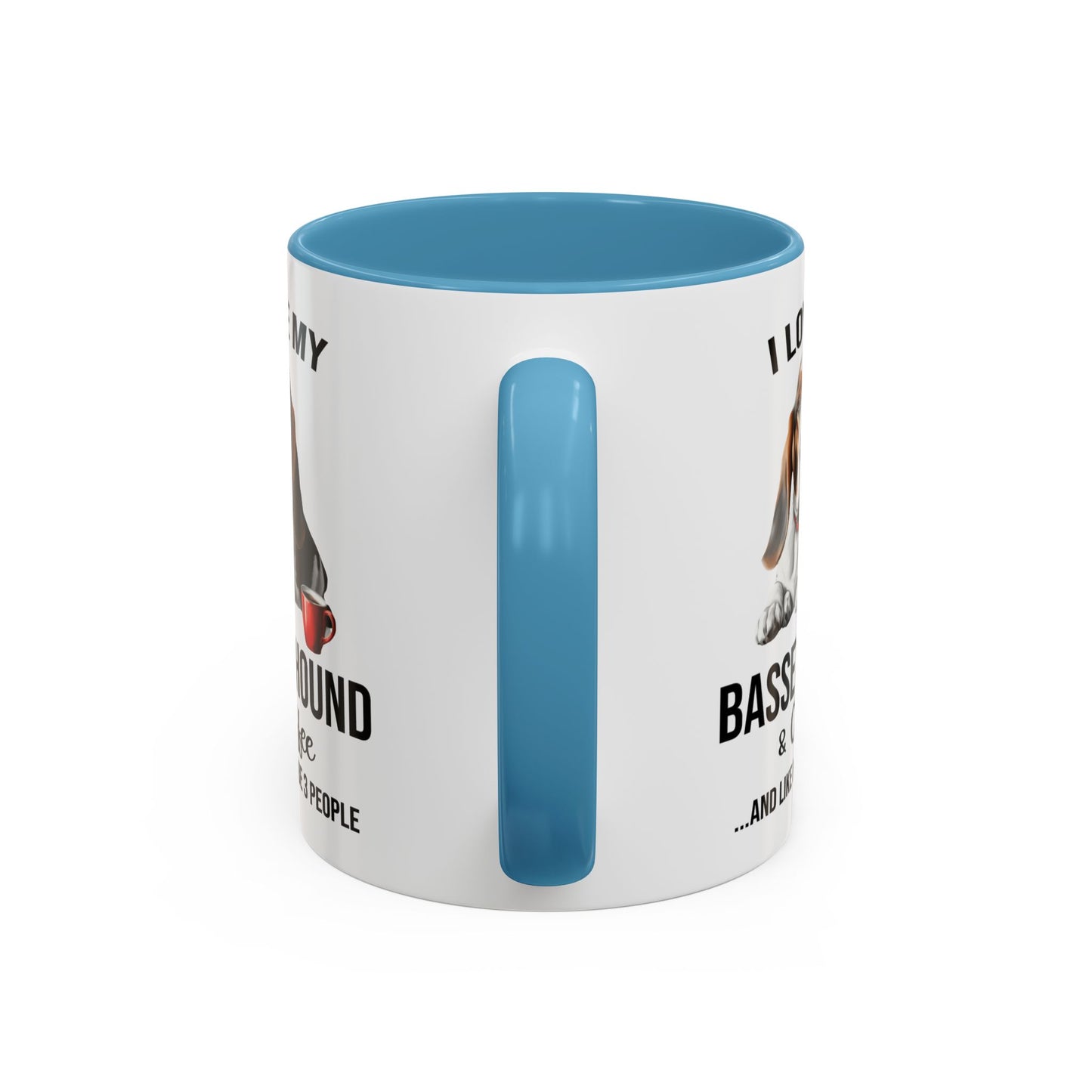 Basset Hound Lover Mug, Basset Hound Lover Gift, Coffee Mug, Basset Hound Mug, Basset Hound Gift, Basset Hound Owner, Coffee Cup A0023-005 Accent Coffee Mug (11, 15oz)