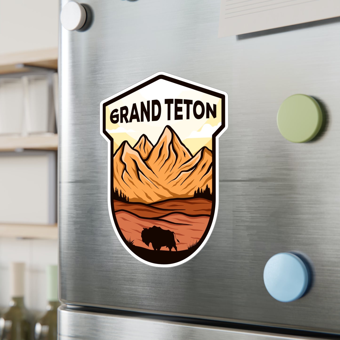 Grand Teton National Park Vinyl Sticker - Perfect Gift for Outdoor Enthusiasts