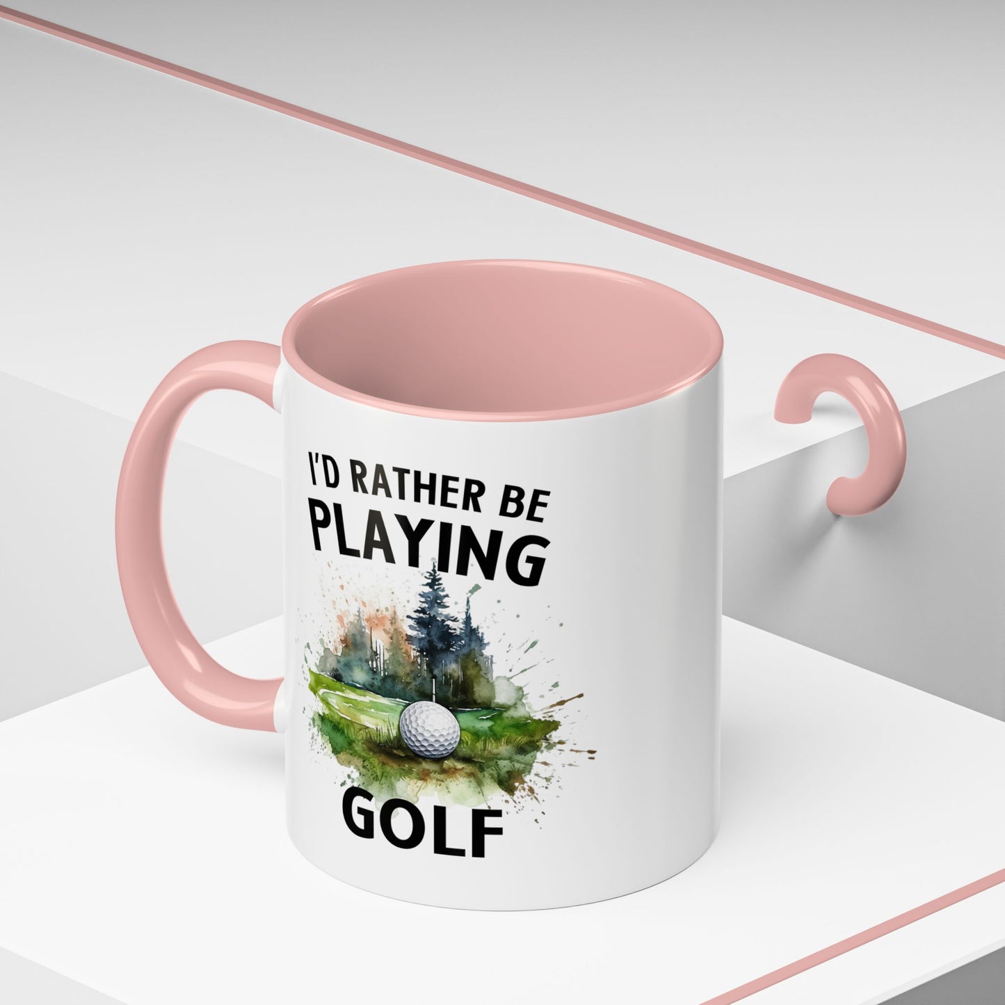 Funny Golf Mug - 11oz Ceramic Mug, I'd Rather Be Playing Golf Gift for Golfers 0190001