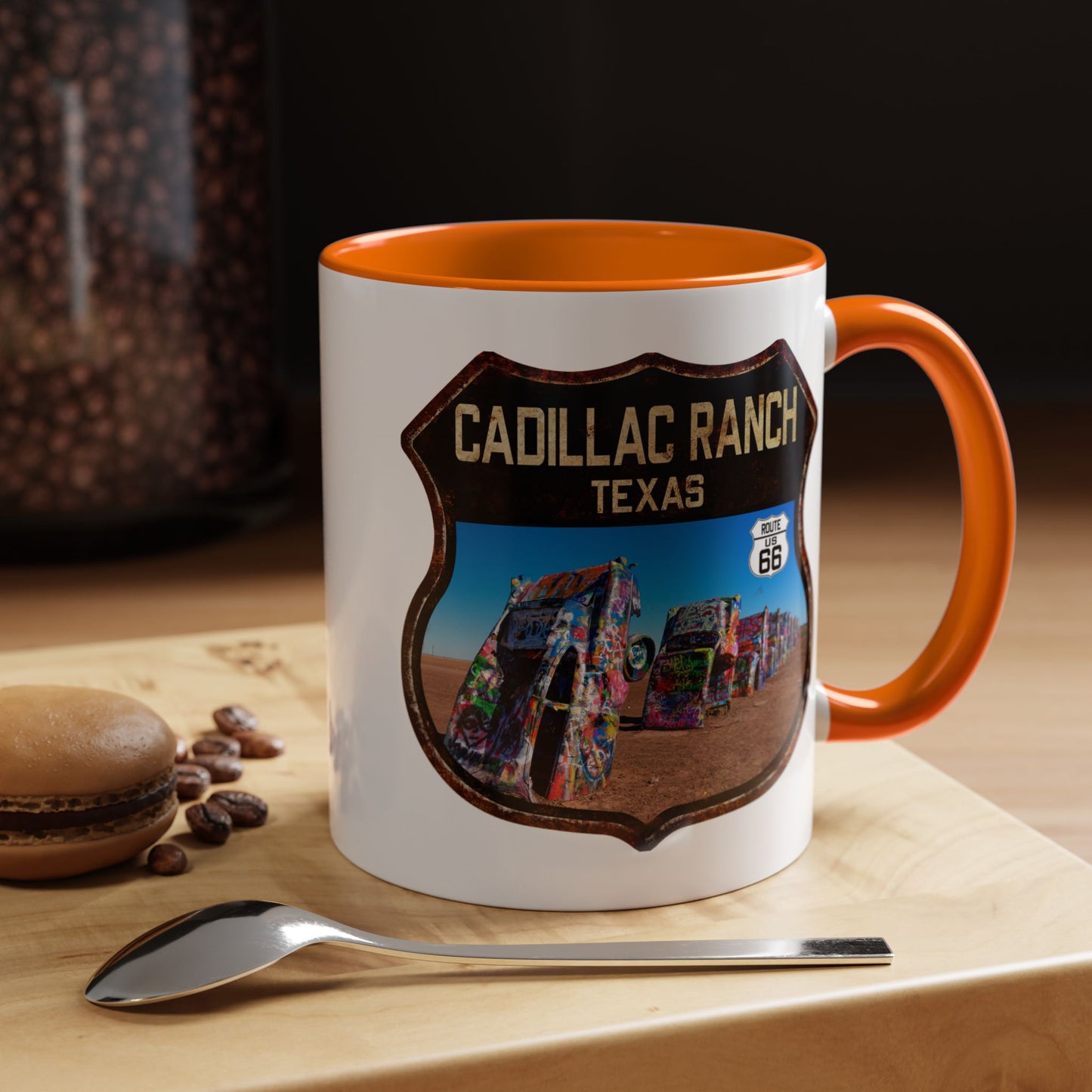 Mug Cadillac Ranch Route 66 Shield Texas 11oz