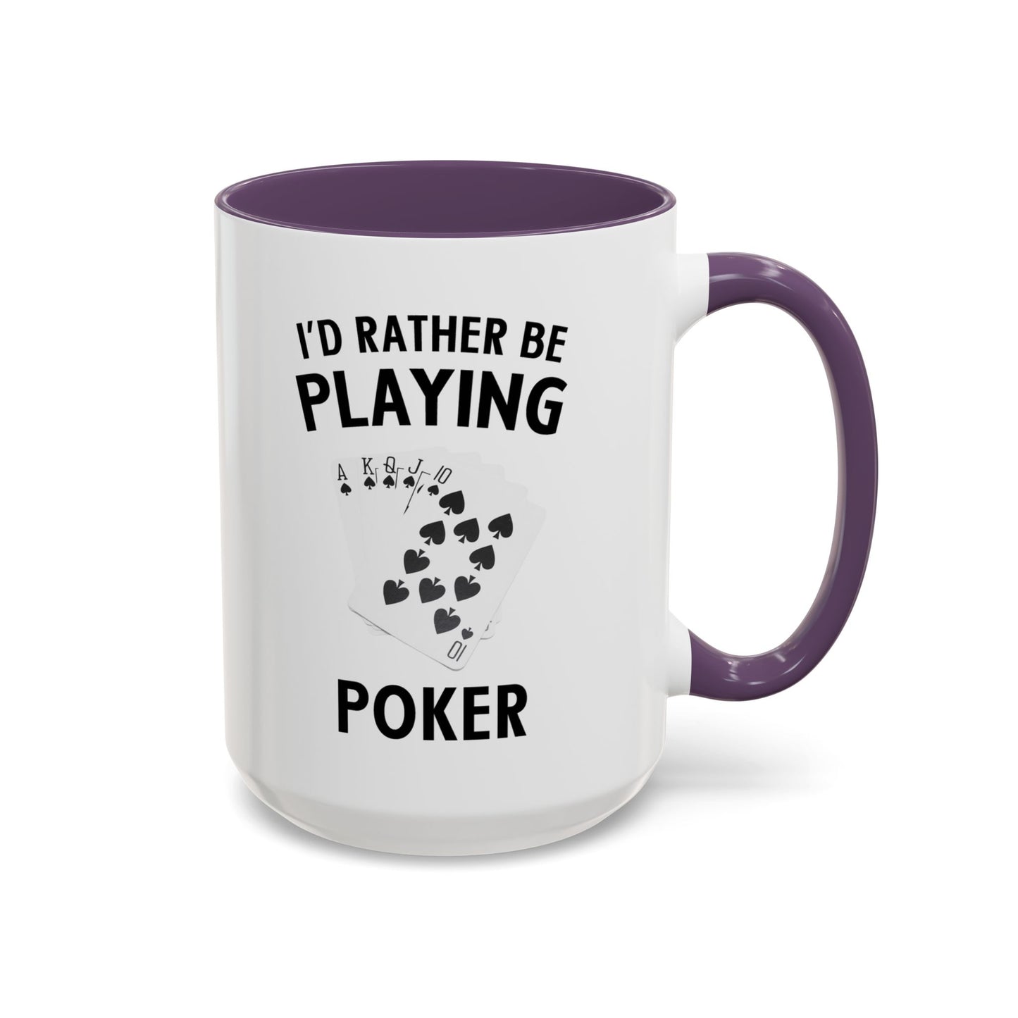 Funny Card Player Mug. Poker Mug. Card Player Gift. Poker Gift. Poker Player Coffee Mug. Poker Expert Mug. Poker Expert Gift Accent Coffee Mug (11, 15oz)