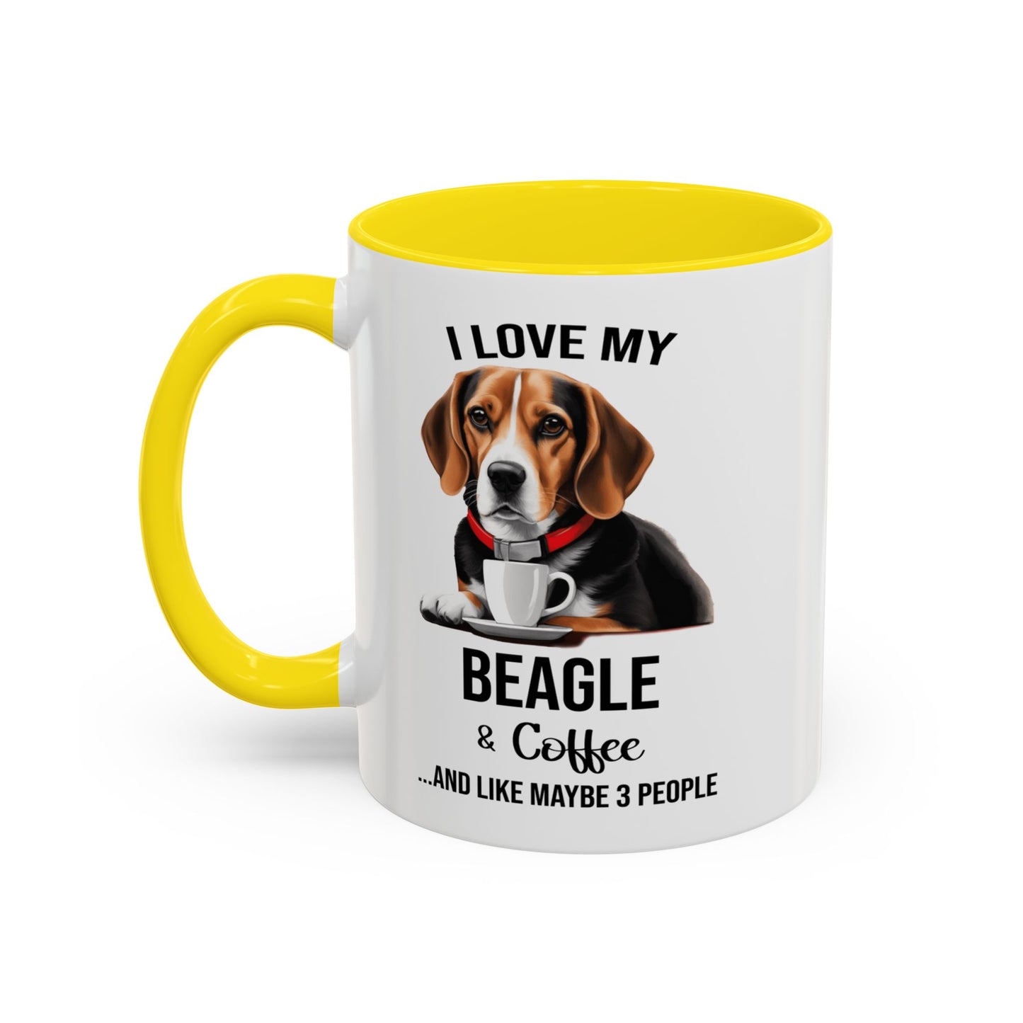 Beagle Lover Mug, Beagle Lover Gift, Coffee Mug, Beagle Mug, Beagle Gift, Beagle Owner Mug Beagle Owner Gift, Dog Mug A0023 Accent Coffee Mug (11, 15oz)