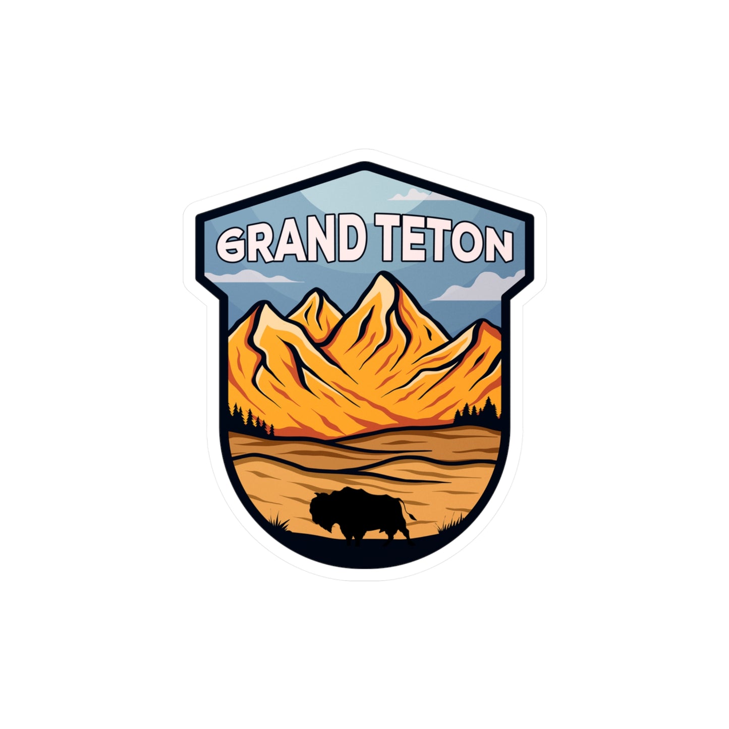 Grand Teton National Park Vinyl Sticker - Perfect Gift for Outdoor Enthusiasts