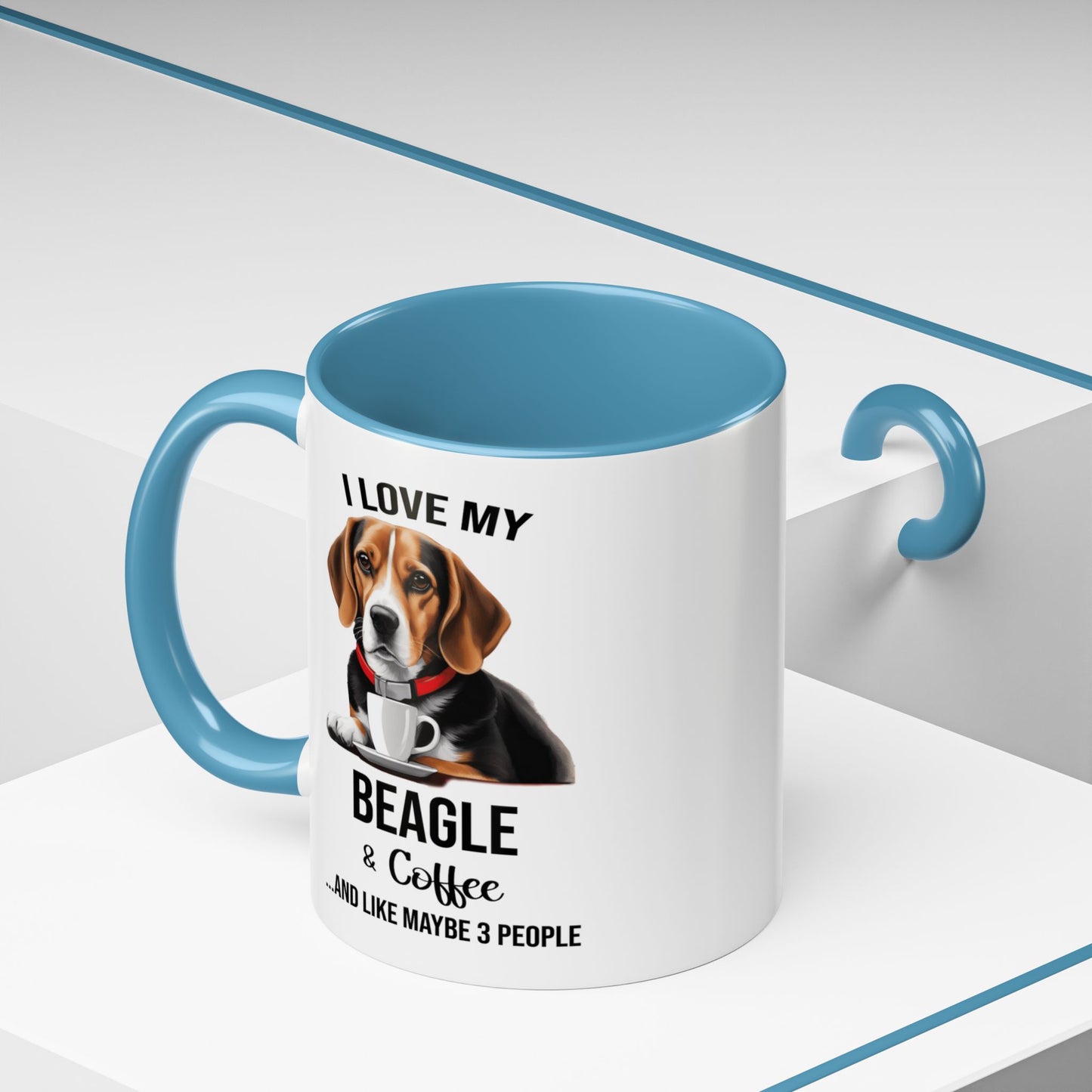 Beagle Lover Mug, Beagle Lover Gift, Coffee Mug, Beagle Mug, Beagle Gift, Beagle Owner Mug Beagle Owner Gift, Dog Mug A0023 Accent Coffee Mug (11, 15oz)