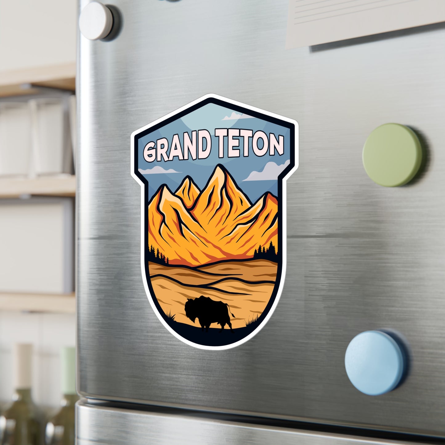 Grand Teton National Park Vinyl Sticker - Perfect Gift for Outdoor Enthusiasts