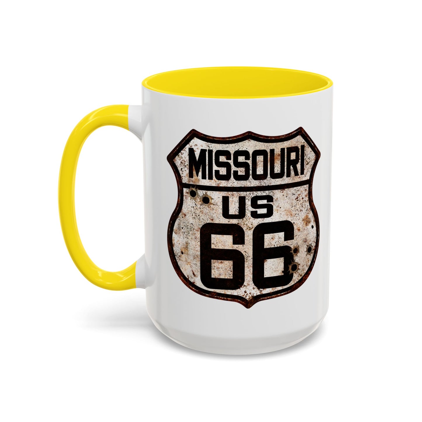 Mug Vintage Rusty Route 66 Highway Shield Missouri Route 66 Gift 11oz, 15oz