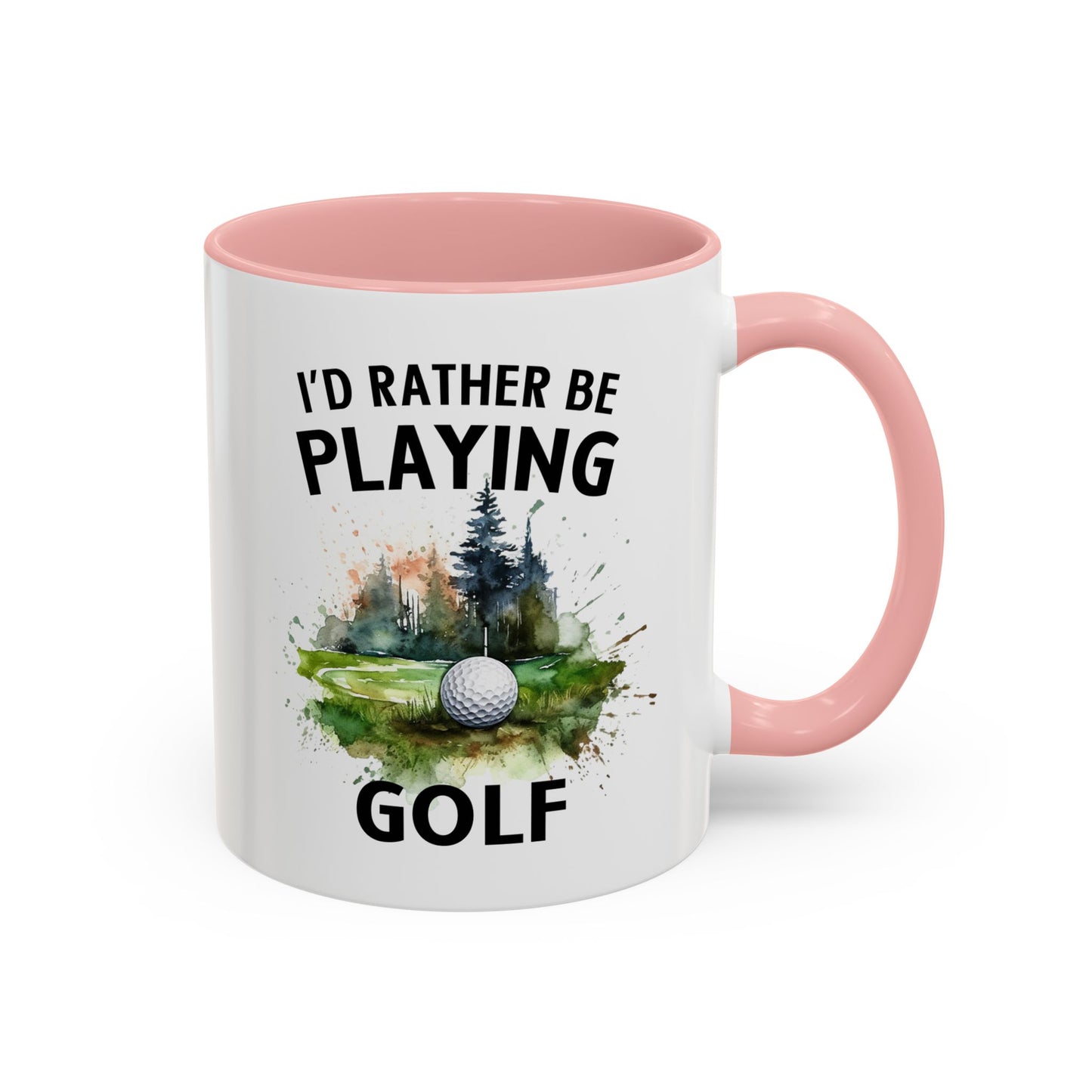 Funny Golf Mug - 11oz Ceramic Mug, I'd Rather Be Playing Golf Gift for Golfers 0190001