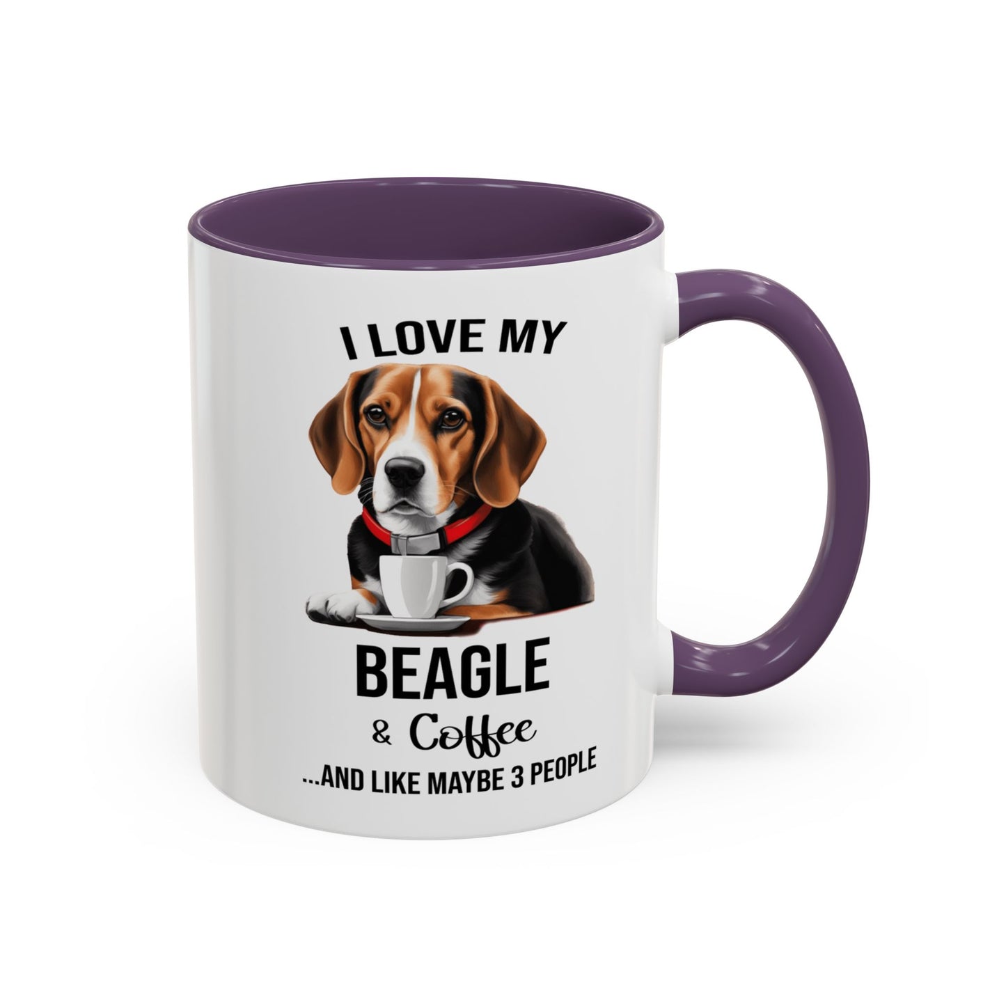 Beagle Lover Mug, Beagle Lover Gift, Coffee Mug, Beagle Mug, Beagle Gift, Beagle Owner Mug Beagle Owner Gift, Dog Mug A0023 Accent Coffee Mug (11, 15oz)