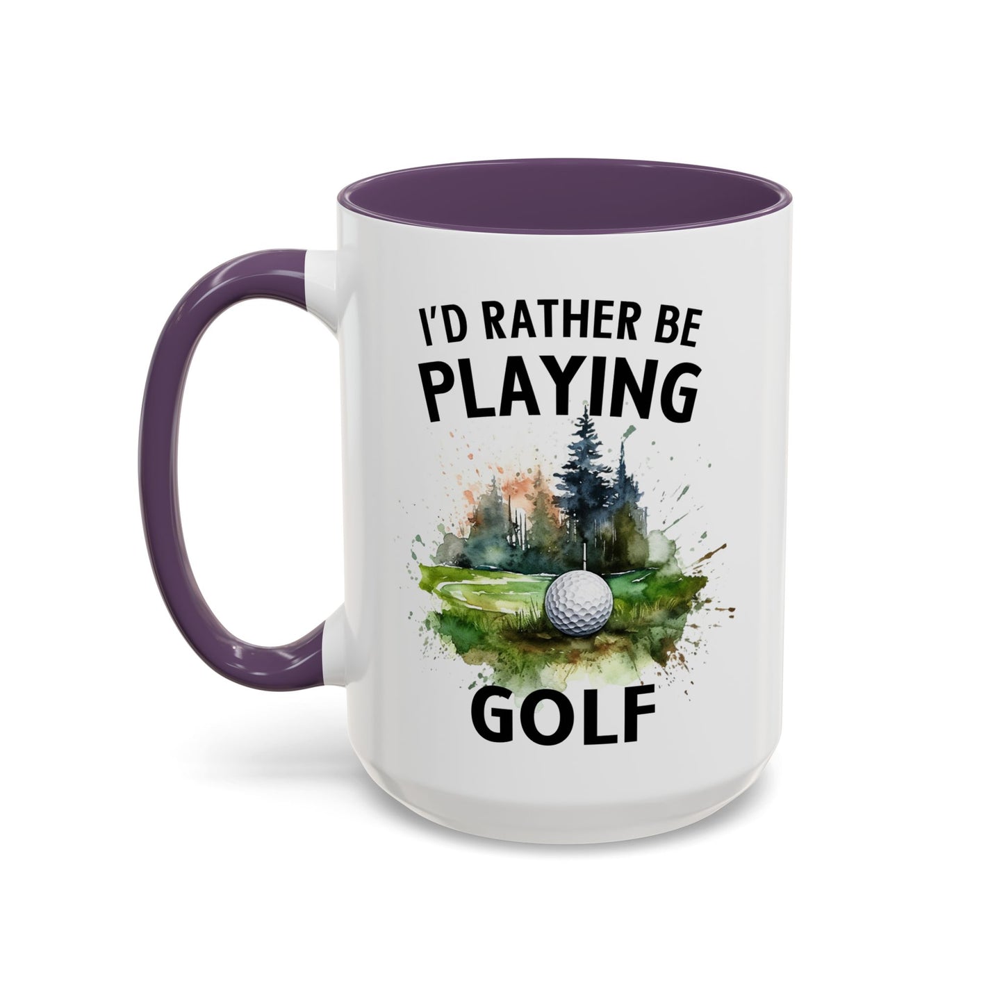 Funny Golf Mug - 11oz Ceramic Mug, I'd Rather Be Playing Golf Gift for Golfers 0190001