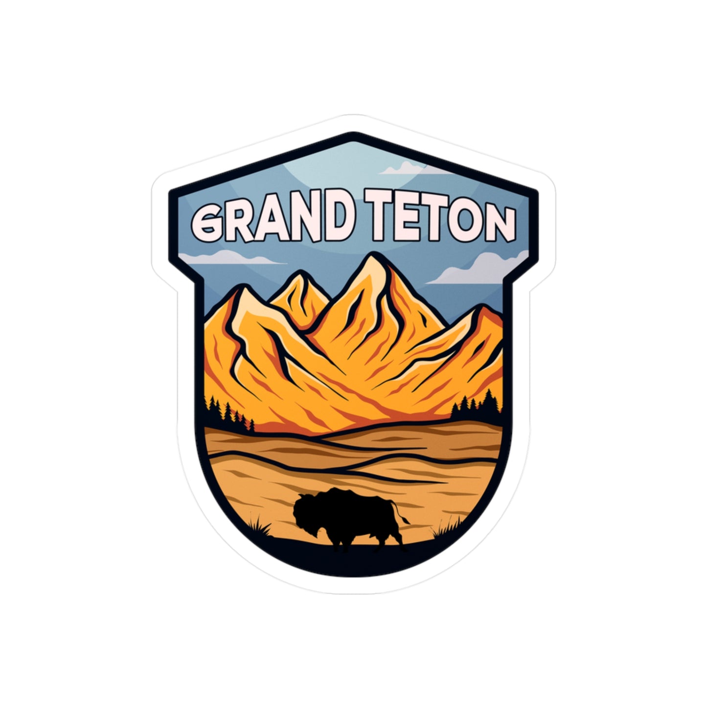 Grand Teton National Park Vinyl Sticker - Perfect Gift for Outdoor Enthusiasts