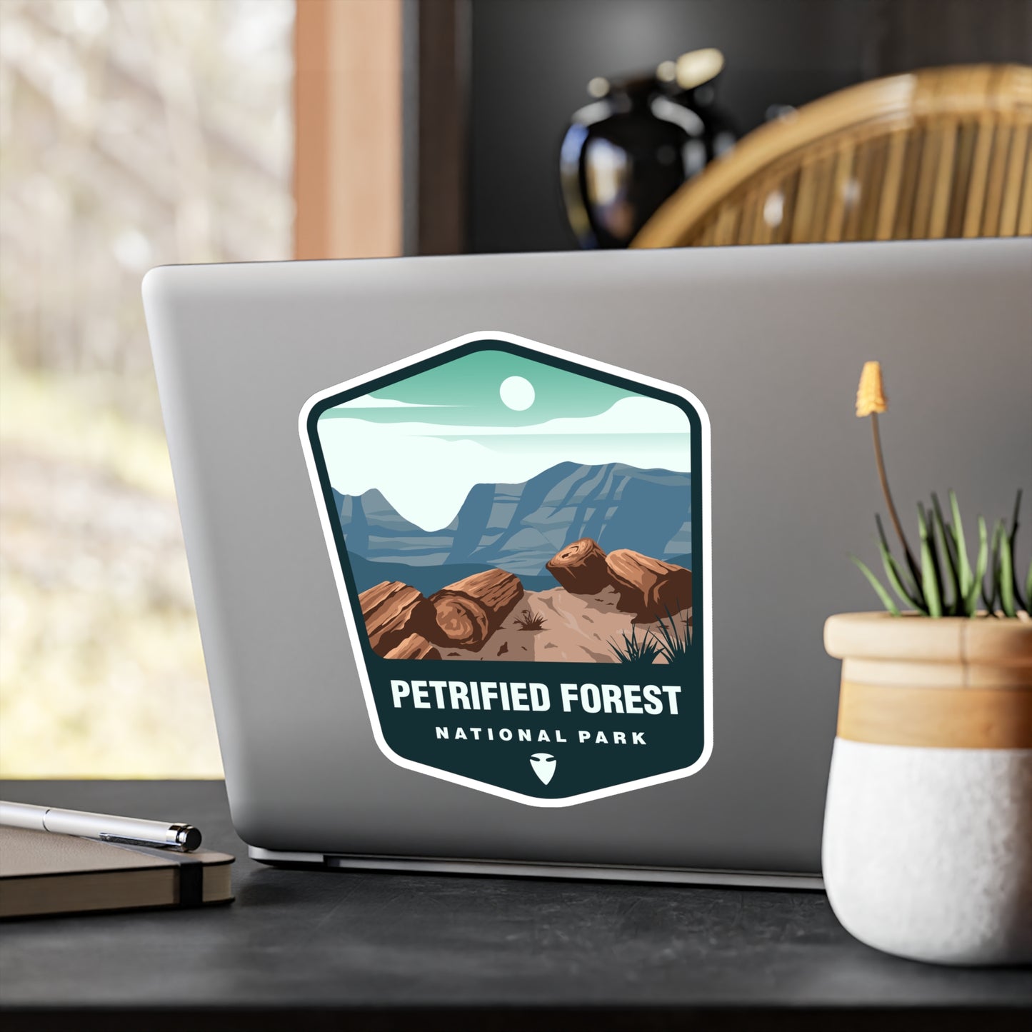 Petrified Forest National Park Sticker, National Park Stickers, Travel Stickers, Laptop Decal, Vinyl Sticker, Vinyl Decal, Floral Stickers