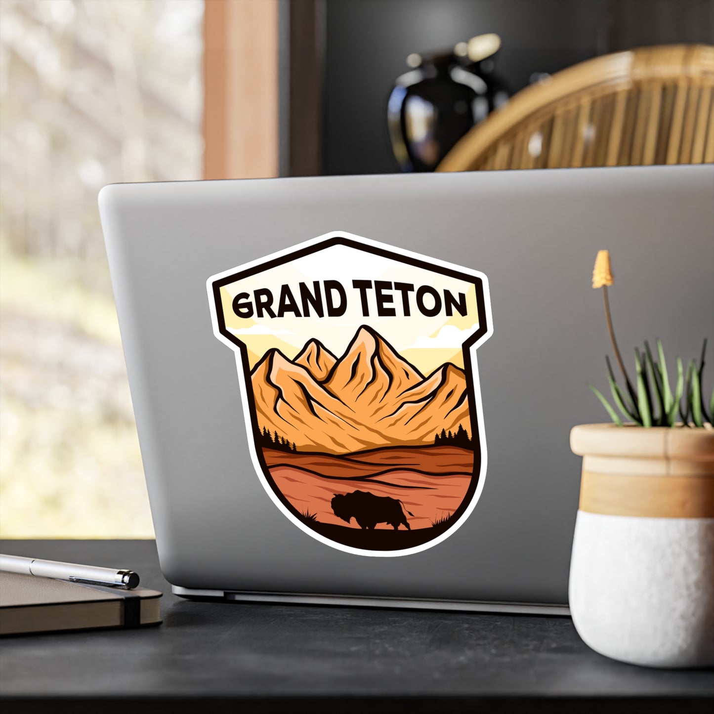 Grand Teton National Park Vinyl Sticker - Perfect Gift for Outdoor Enthusiasts