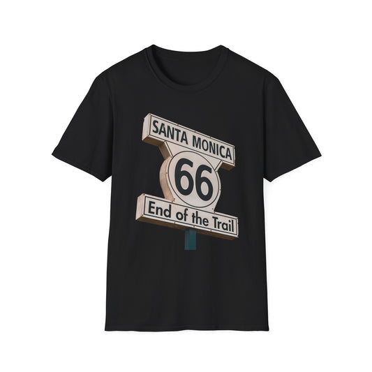 Route 66 End of the Trail Unisex Softstyle T-Shirt