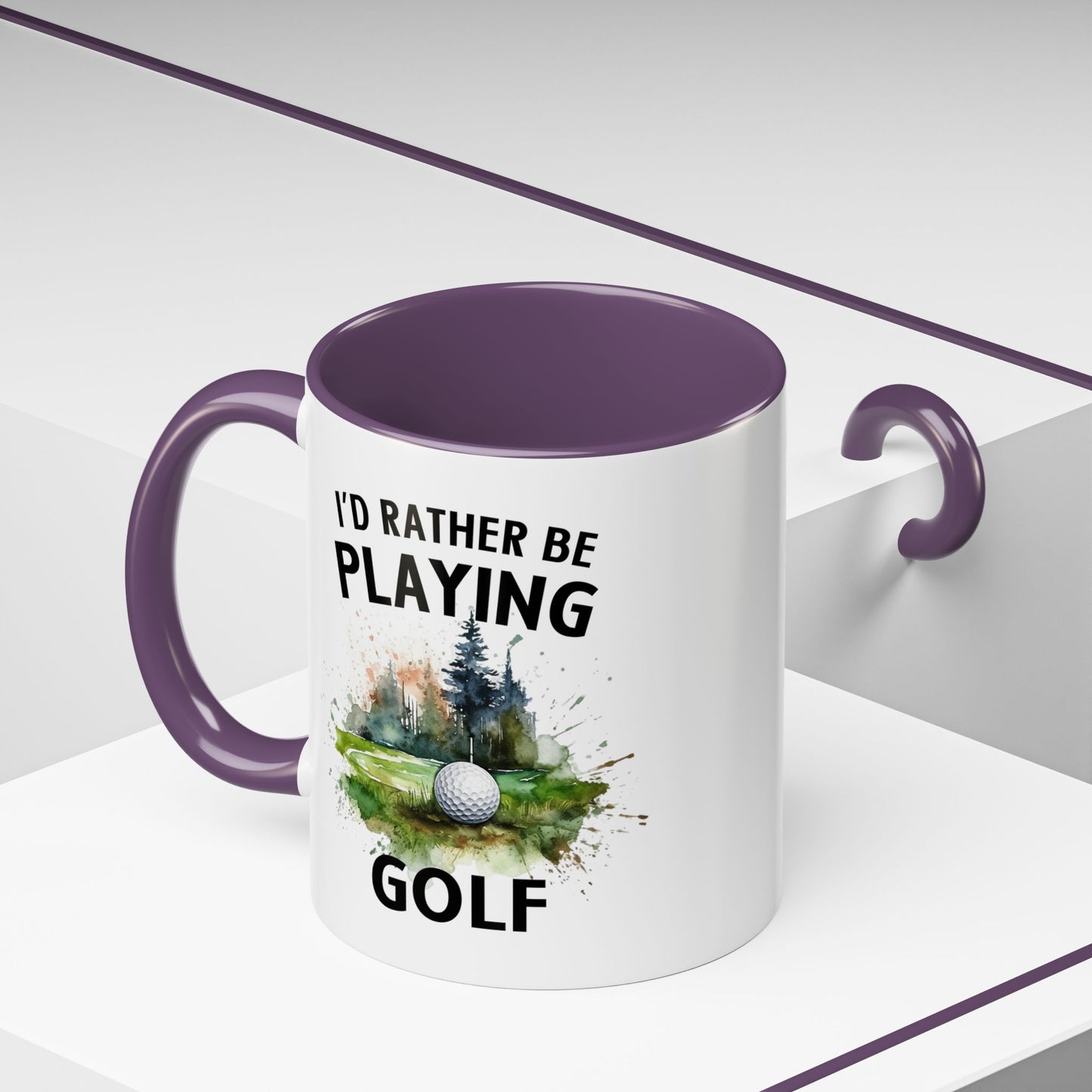 Funny Golf Mug - 11oz Ceramic Mug, I'd Rather Be Playing Golf Gift for Golfers 0190001