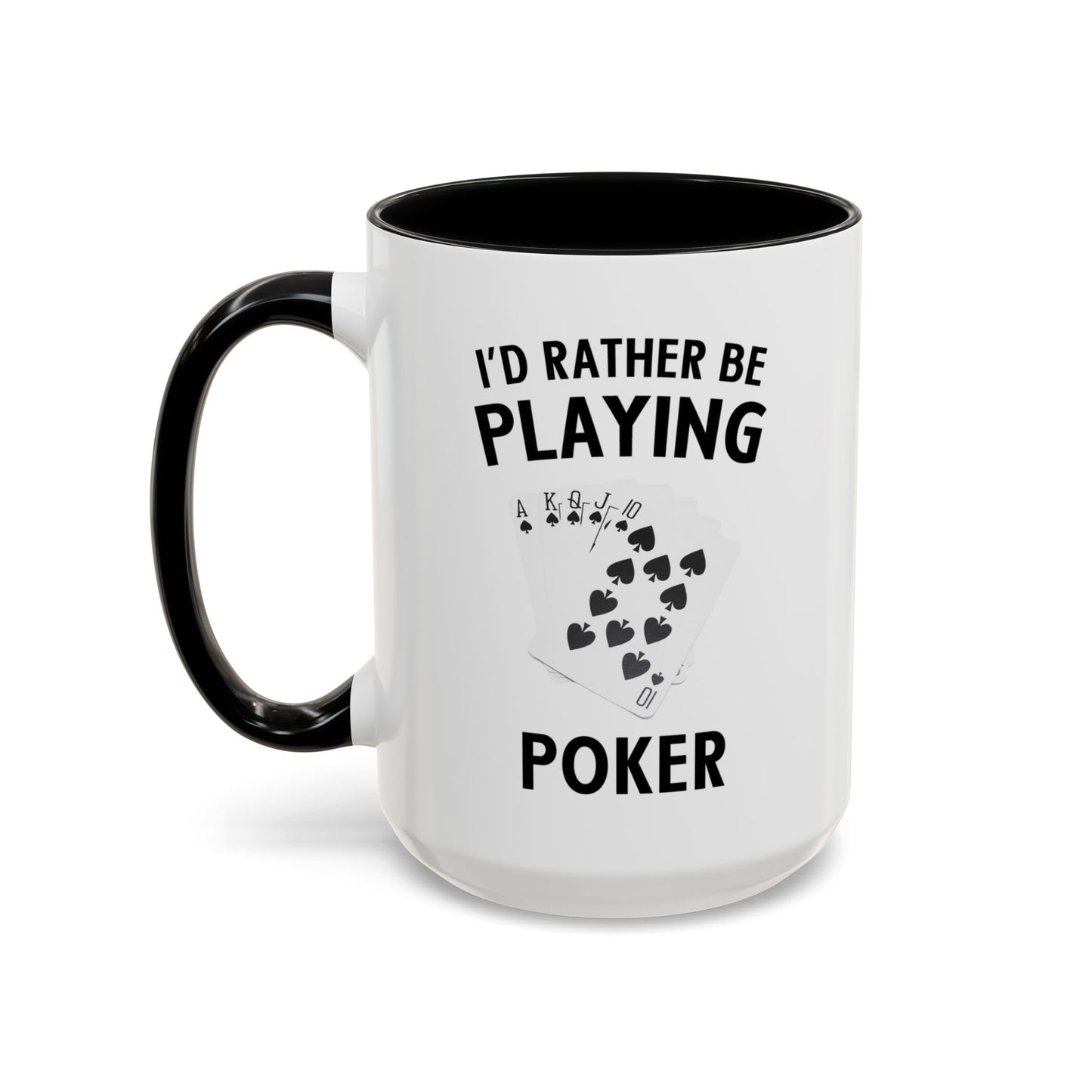 Funny Card Player Mug. Poker Mug. Card Player Gift. Poker Gift. Poker Player Coffee Mug. Poker Expert Mug. Poker Expert Gift Accent Coffee Mug (11, 15oz)