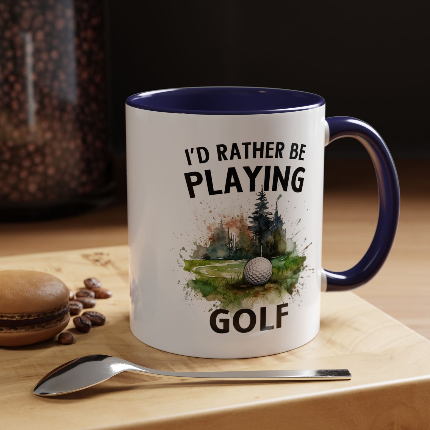 Funny Golf Mug - 11oz Ceramic Mug, I'd Rather Be Playing Golf Gift for Golfers 0190001