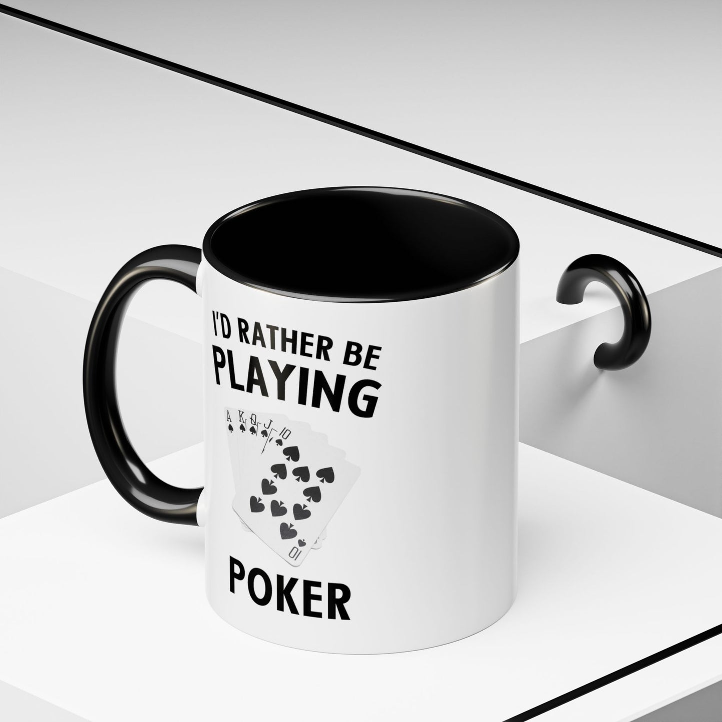 Funny Card Player Mug. Poker Mug. Card Player Gift. Poker Gift. Poker Player Coffee Mug. Poker Expert Mug. Poker Expert Gift Accent Coffee Mug (11, 15oz)