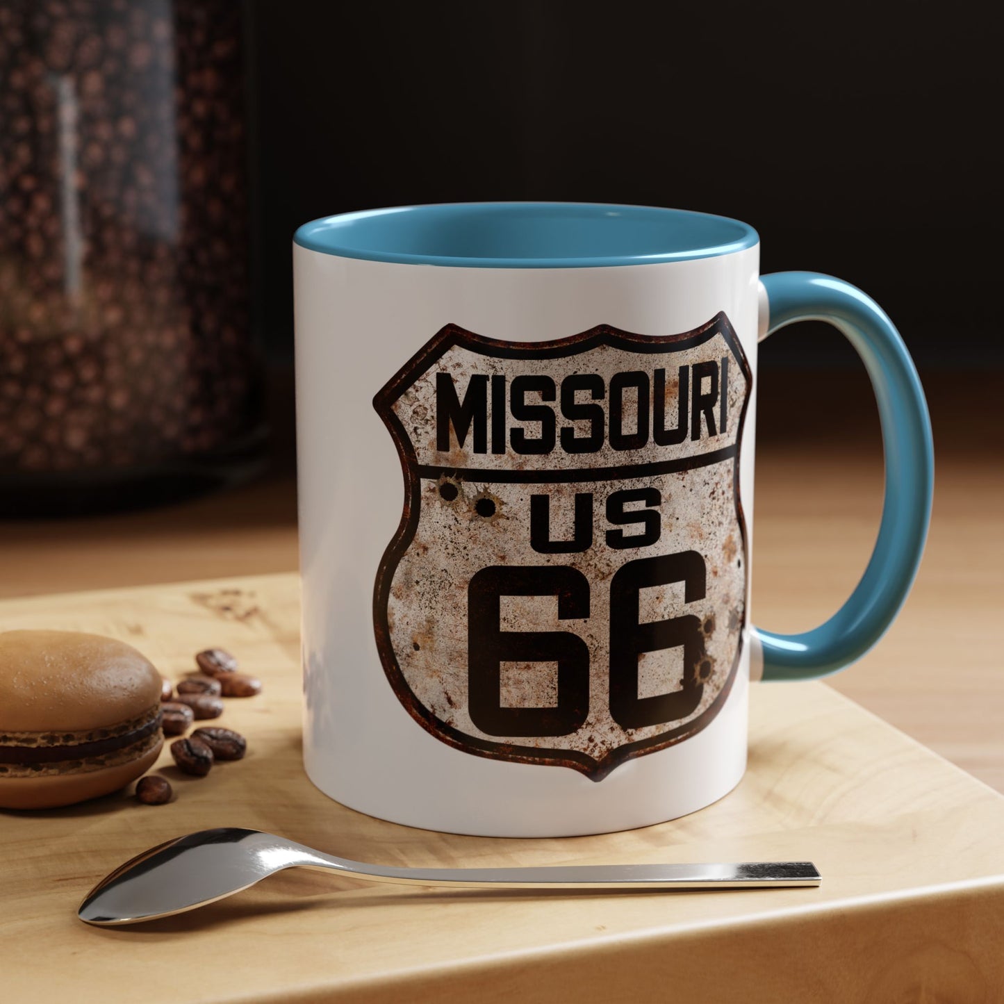 Mug Vintage Rusty Route 66 Highway Shield Missouri Route 66 Gift 11oz, 15oz