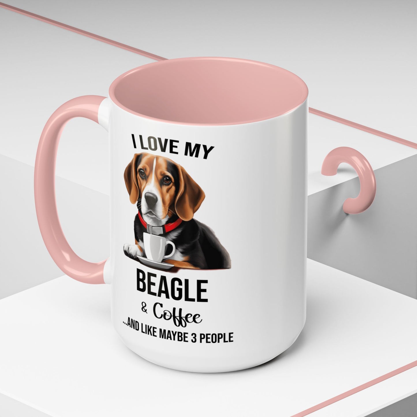 Beagle Lover Mug, Beagle Lover Gift, Coffee Mug, Beagle Mug, Beagle Gift, Beagle Owner Mug Beagle Owner Gift, Dog Mug A0023 Accent Coffee Mug (11, 15oz)