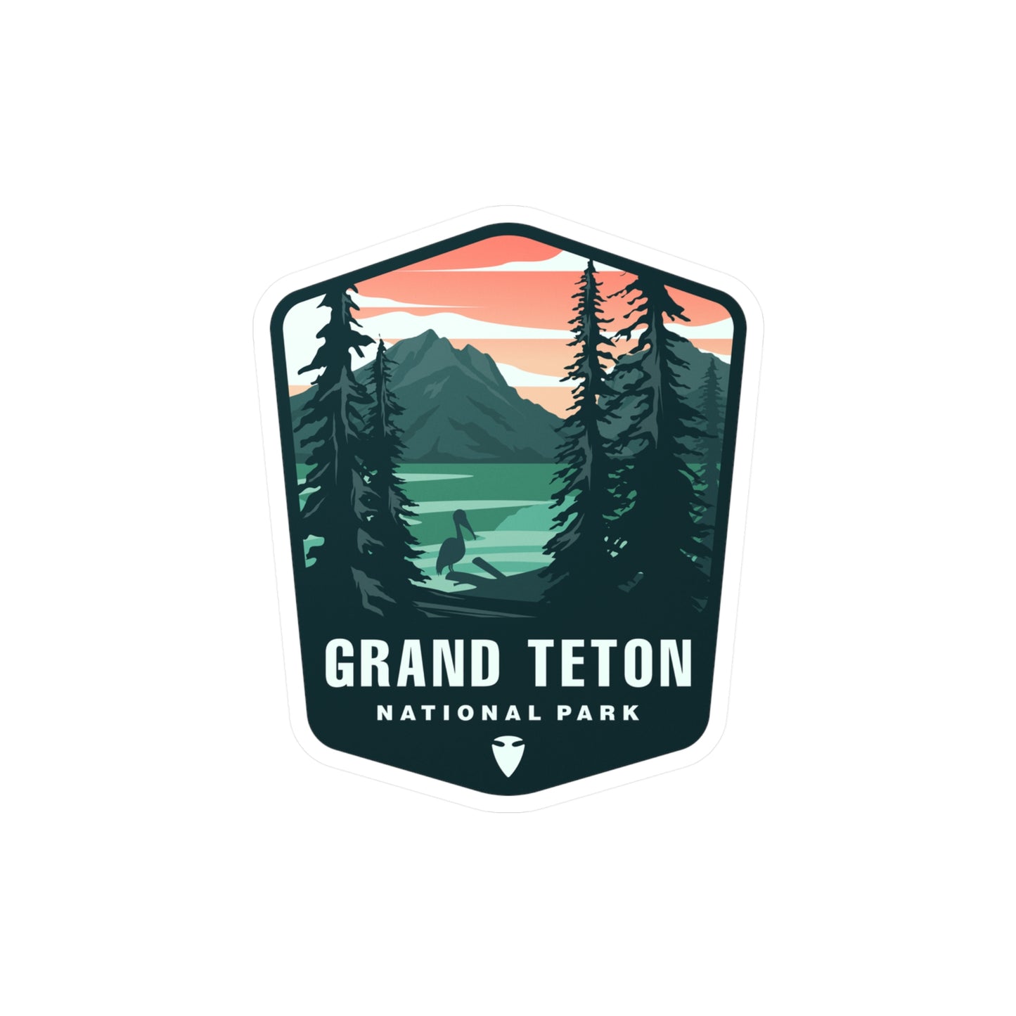 Grand Teton National Park Vinyl Sticker - Perfect Gift for Outdoor Enthusiasts