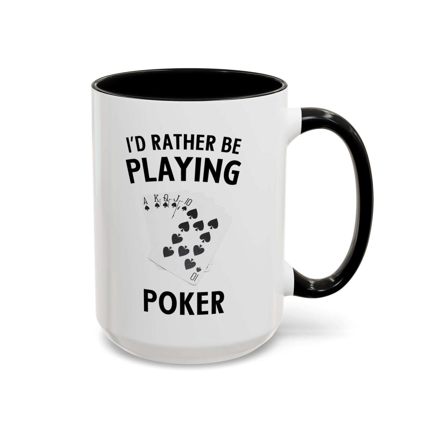 Funny Card Player Mug. Poker Mug. Card Player Gift. Poker Gift. Poker Player Coffee Mug. Poker Expert Mug. Poker Expert Gift Accent Coffee Mug (11, 15oz)