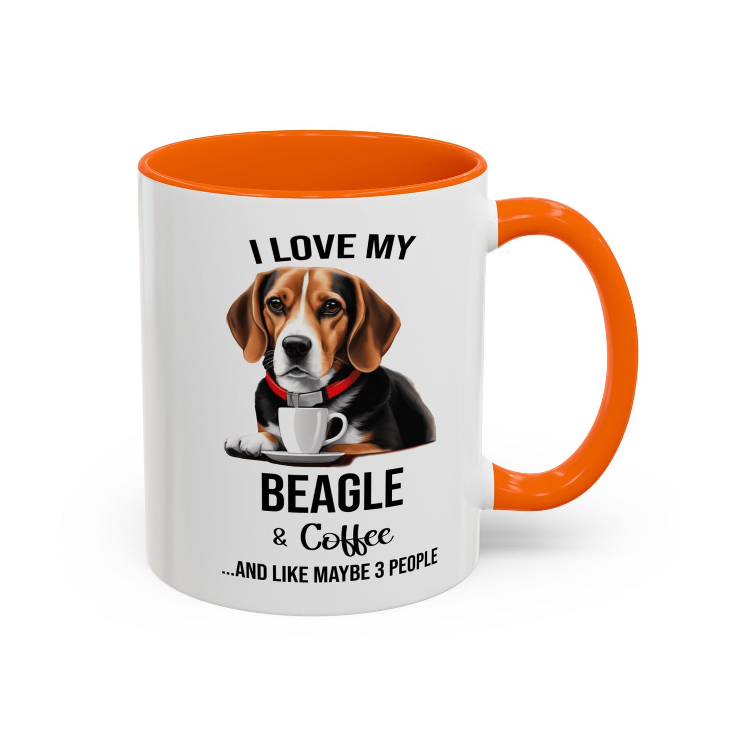 Beagle Lover Mug, Beagle Lover Gift, Coffee Mug, Beagle Mug, Beagle Gift, Beagle Owner Mug Beagle Owner Gift, Dog Mug A0023 Accent Coffee Mug (11, 15oz)