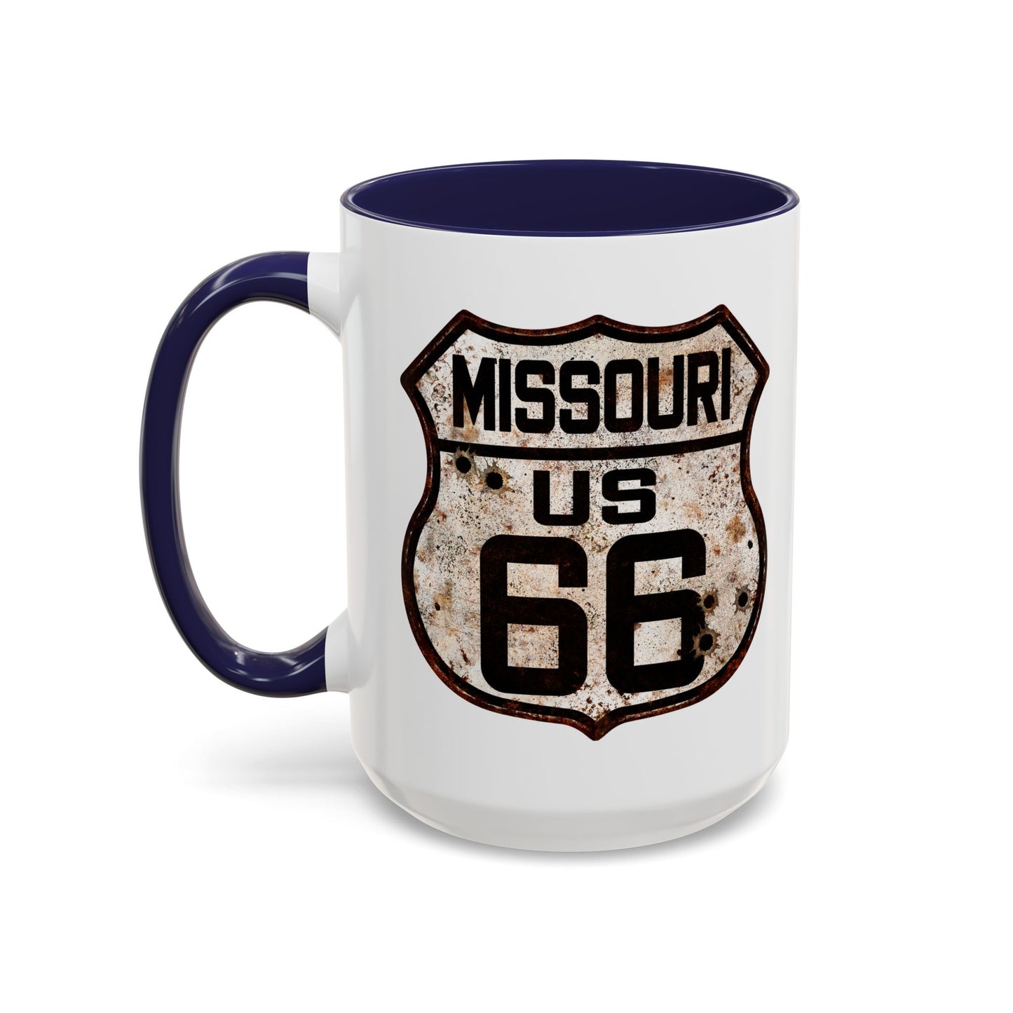 Mug Vintage Rusty Route 66 Highway Shield Missouri Route 66 Gift 11oz, 15oz