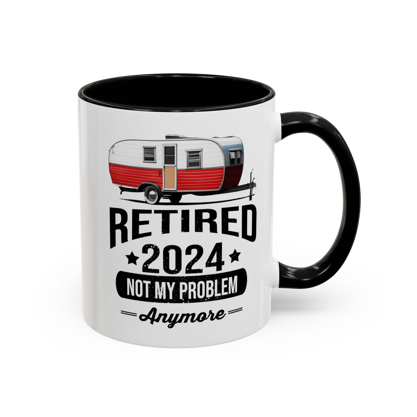 Retirement Mug - Retirement Camping - Coffee Mug - Funny Retirement Gift, Happy Retirement Mug, Fishing Retirement Gift A0037-02 Accent Coffee Mug (11, 15oz)