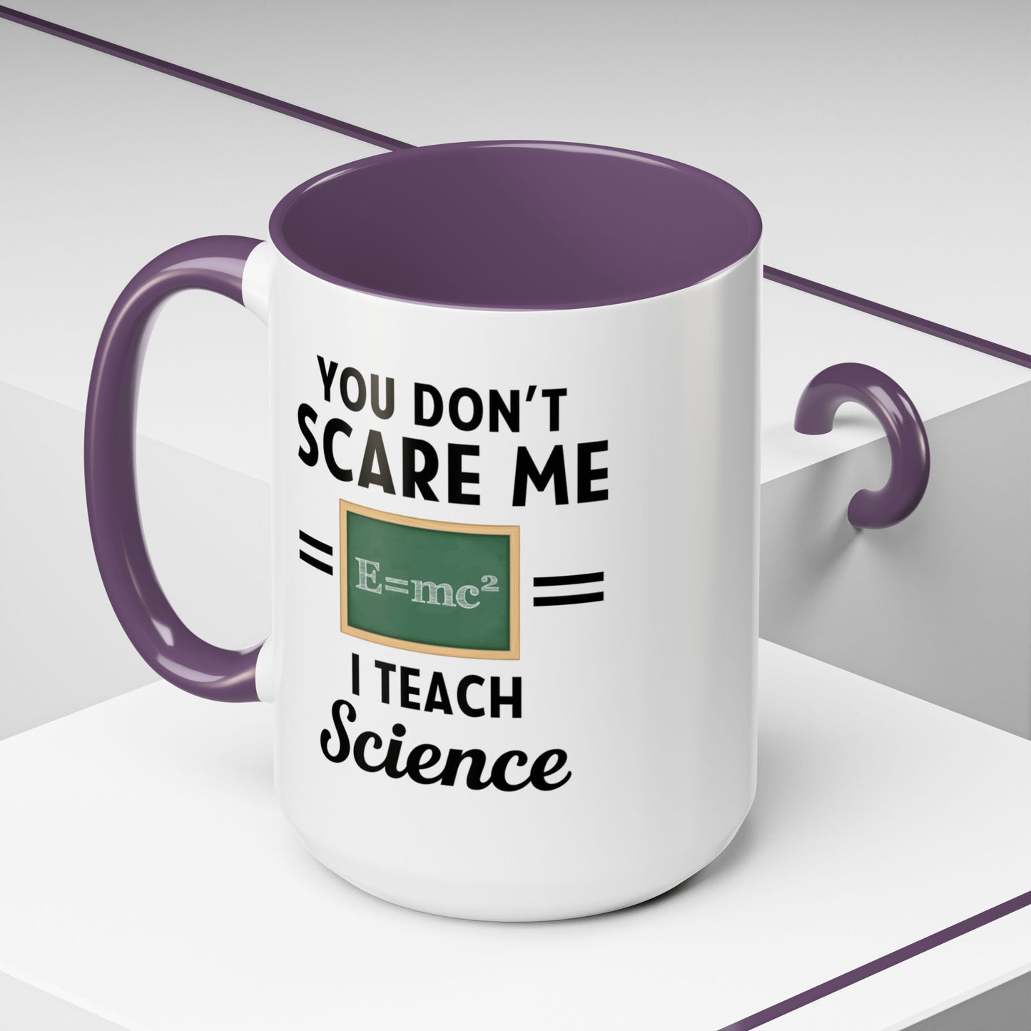 Science Teacher Mug - Fueling Minds and Caffeine Fixes Science Teacher Mug, Gift for Science Teacher, Funny Science Teacher Mug, Accent Coffee Mug (11, 15oz)