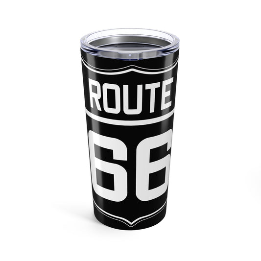 Vintage Route 66 Travel Mug - Retro Tumbler 20oz, Road Trip Coffee Cup, Route 66 Gift, Traveler's Tea Mug, Commuter Drinkware