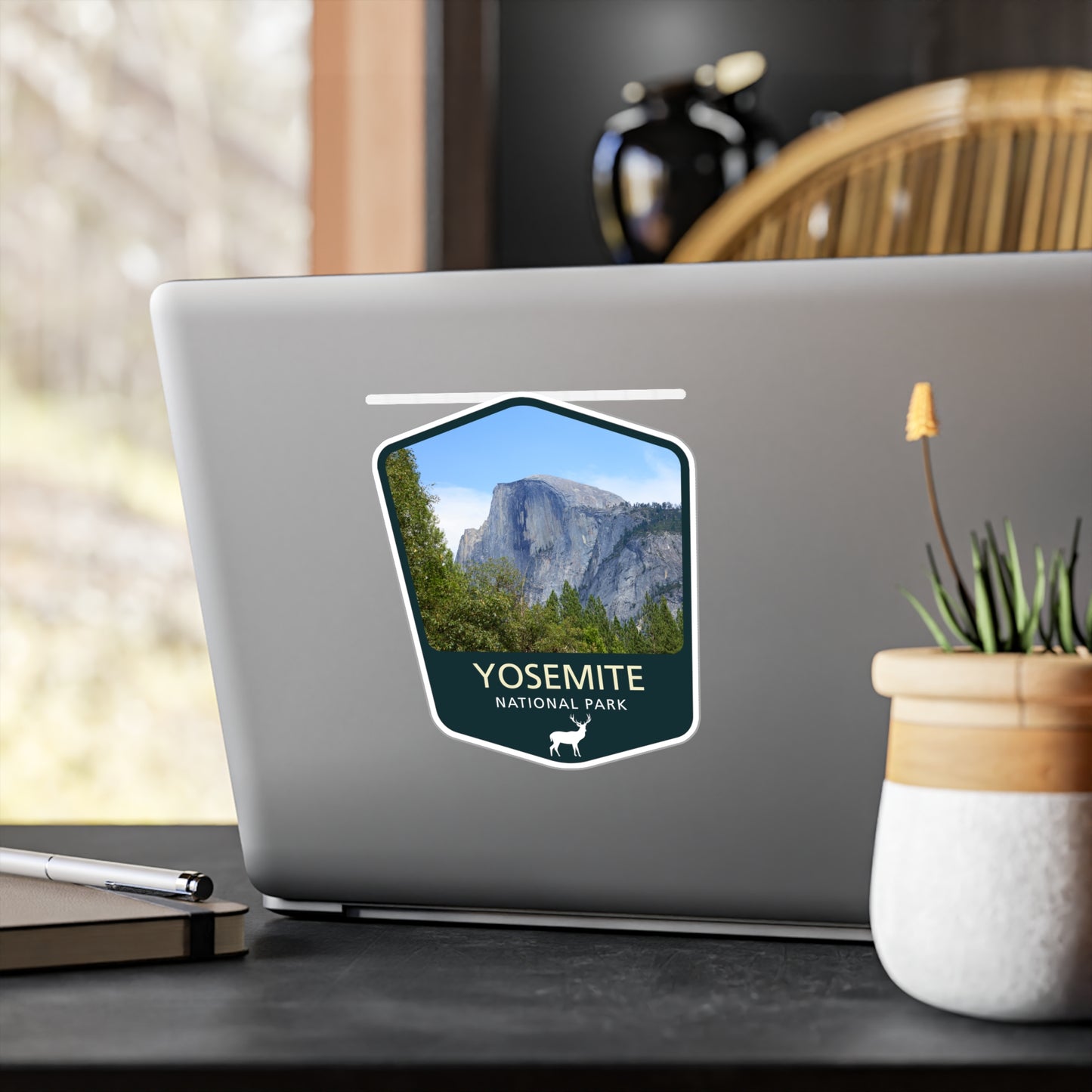 Yosemite National Park Sticker, National Park Stickers, Travel Stickers, Laptop Decal, Vinyl Sticker, Vinyl Decal, Floral Stickers