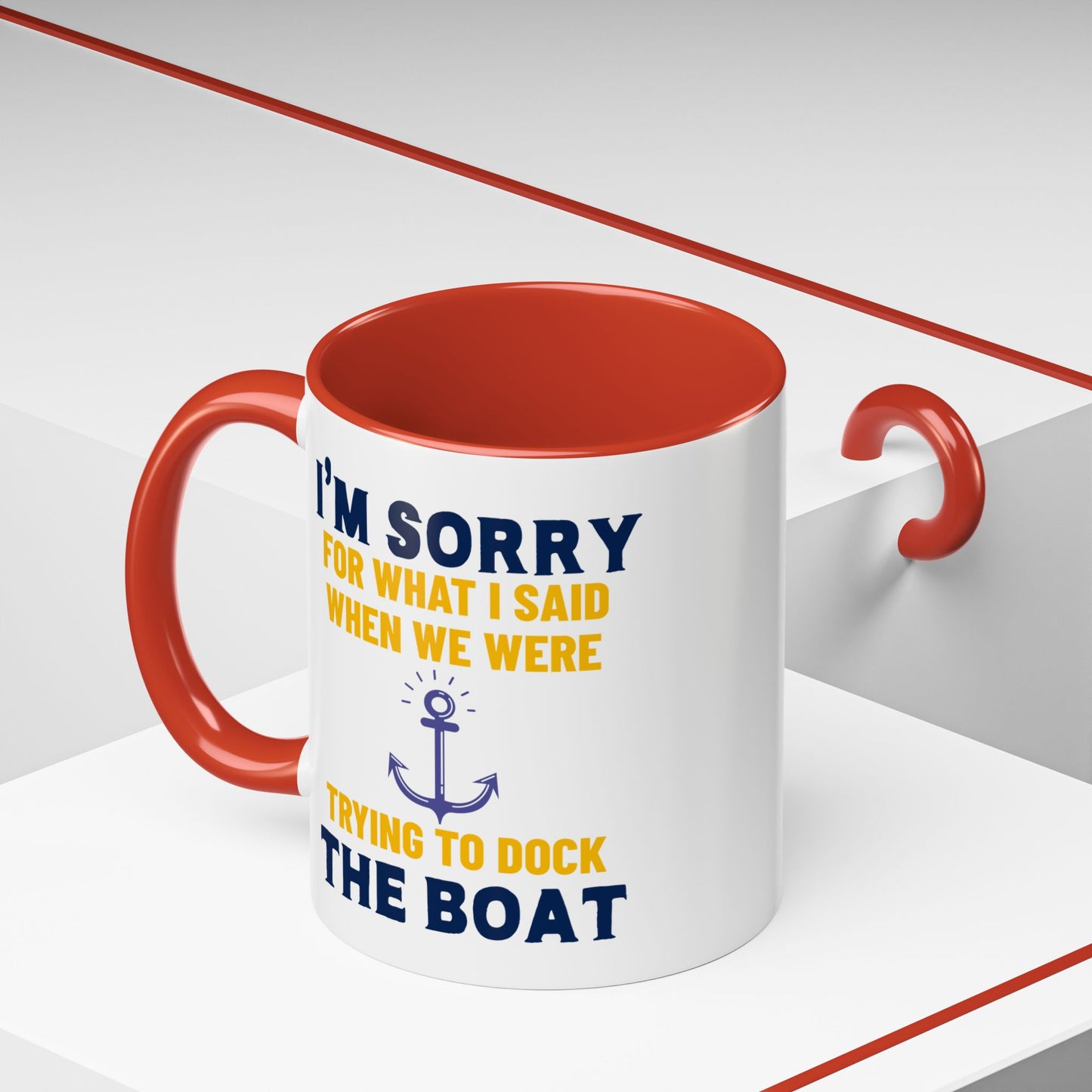 Boaters Mug Sorry for... Docking the Boat, Boaters Gift, Gift for Him, Gift for Boat Owner 0360003