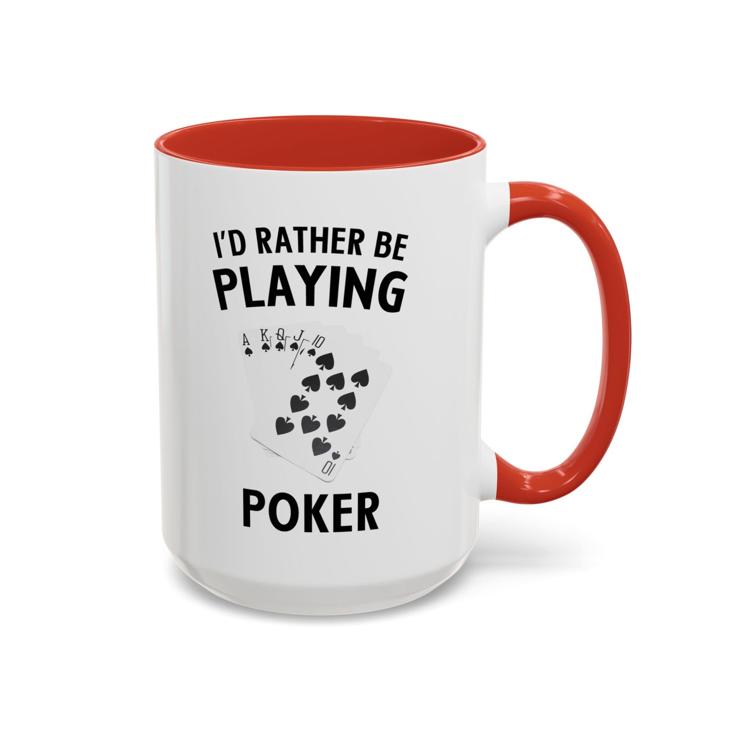 Funny Card Player Mug. Poker Mug. Card Player Gift. Poker Gift. Poker Player Coffee Mug. Poker Expert Mug. Poker Expert Gift Accent Coffee Mug (11, 15oz)