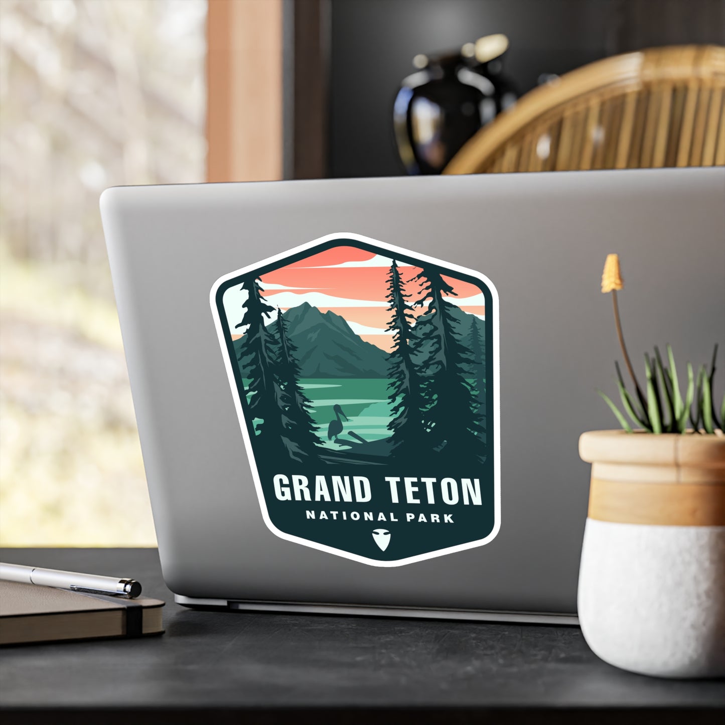 Grand Teton National Park Vinyl Sticker - Perfect Gift for Outdoor Enthusiasts