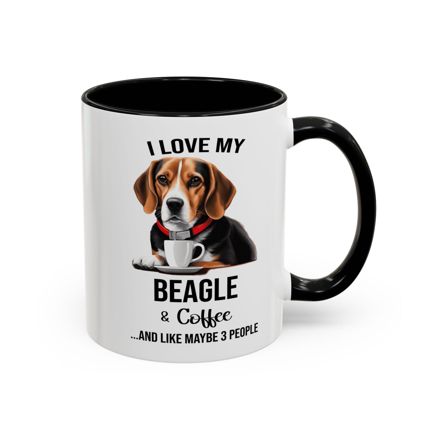 Beagle Lover Mug, Beagle Lover Gift, Coffee Mug, Beagle Mug, Beagle Gift, Beagle Owner Mug Beagle Owner Gift, Dog Mug A0023 Accent Coffee Mug (11, 15oz)