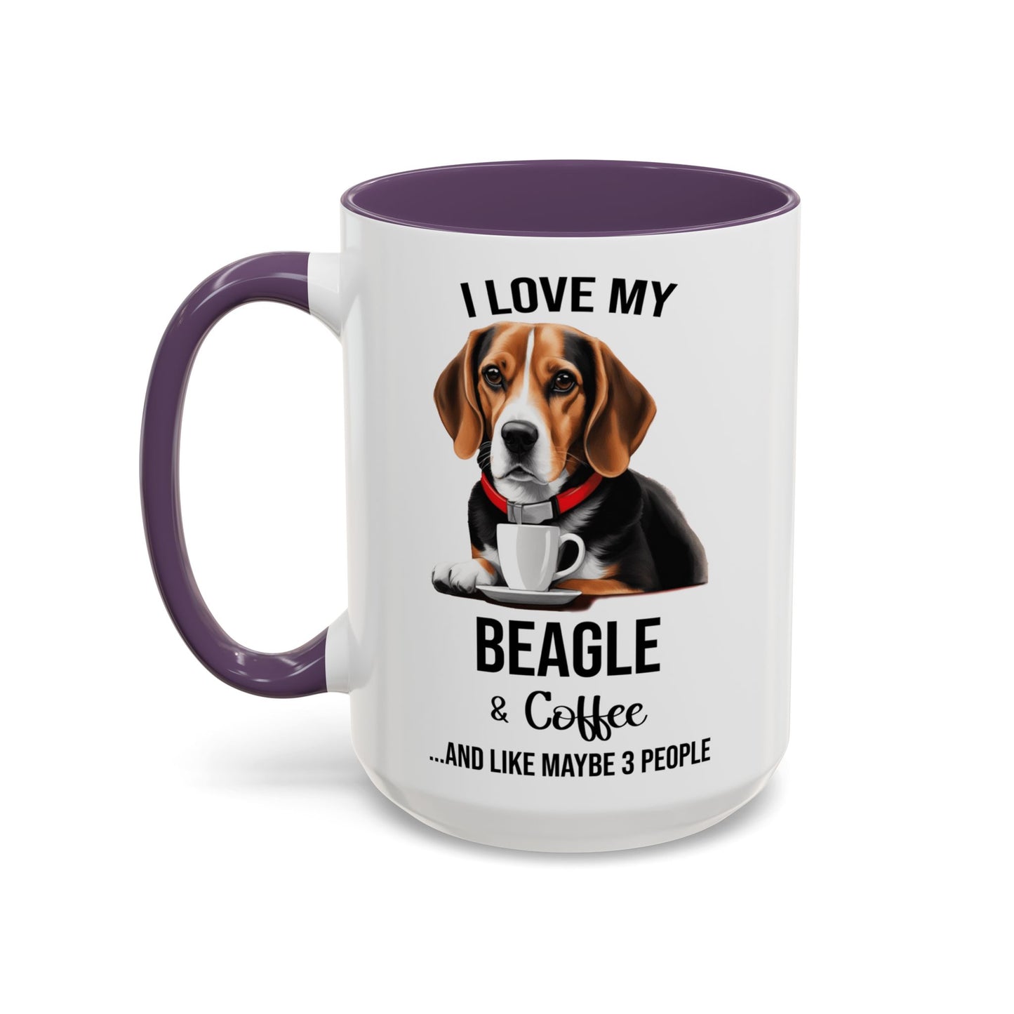 Beagle Lover Mug, Beagle Lover Gift, Coffee Mug, Beagle Mug, Beagle Gift, Beagle Owner Mug Beagle Owner Gift, Dog Mug A0023 Accent Coffee Mug (11, 15oz)