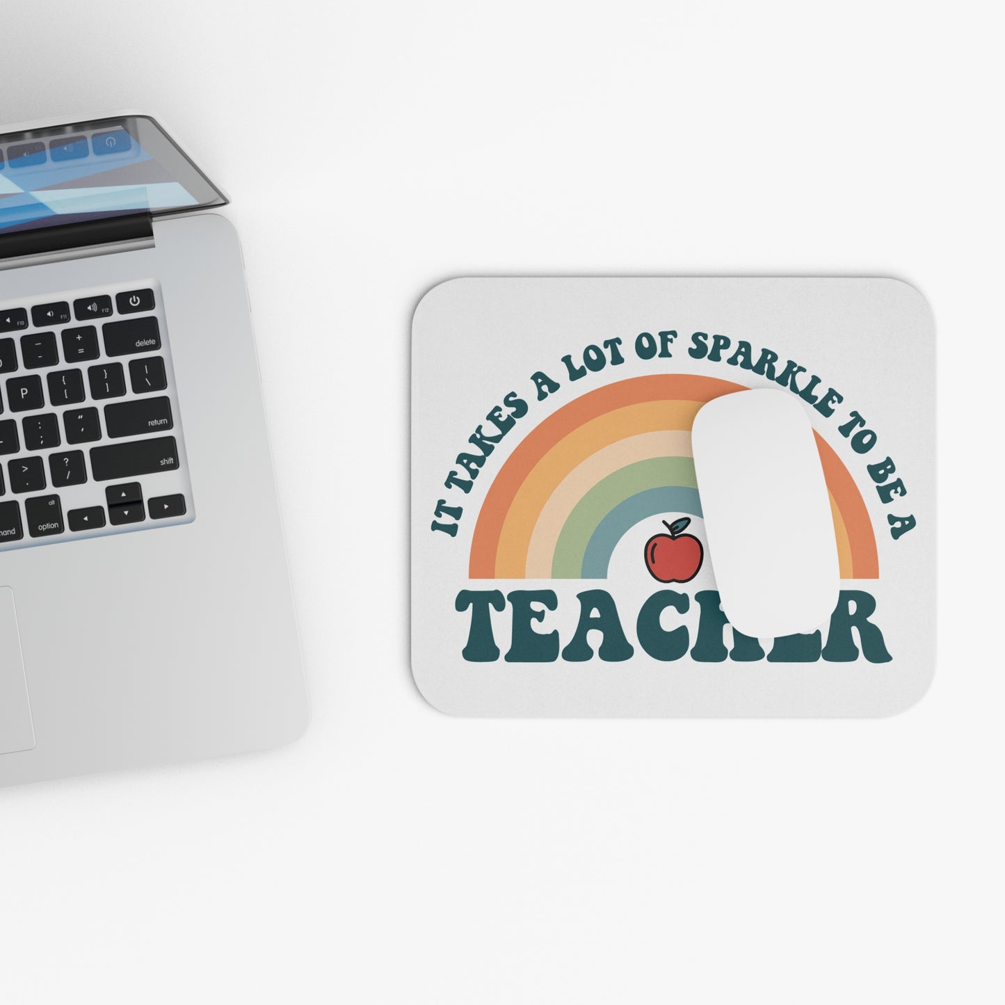 Teacher Mouse Pad - It Takes a Sparkle to be a Teacher, Teacher Gift, Mouse Pad (Rectangle)