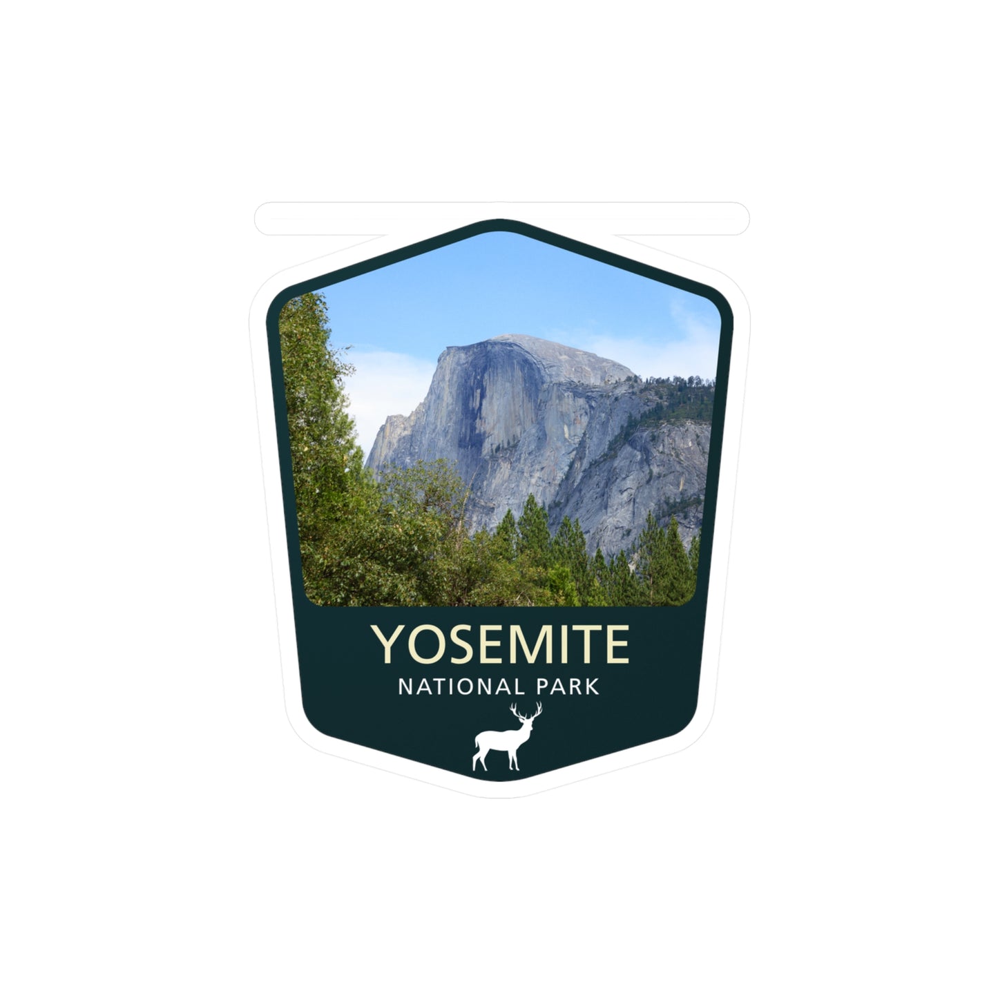 Yosemite National Park Sticker, National Park Stickers, Travel Stickers, Laptop Decal, Vinyl Sticker, Vinyl Decal, Floral Stickers