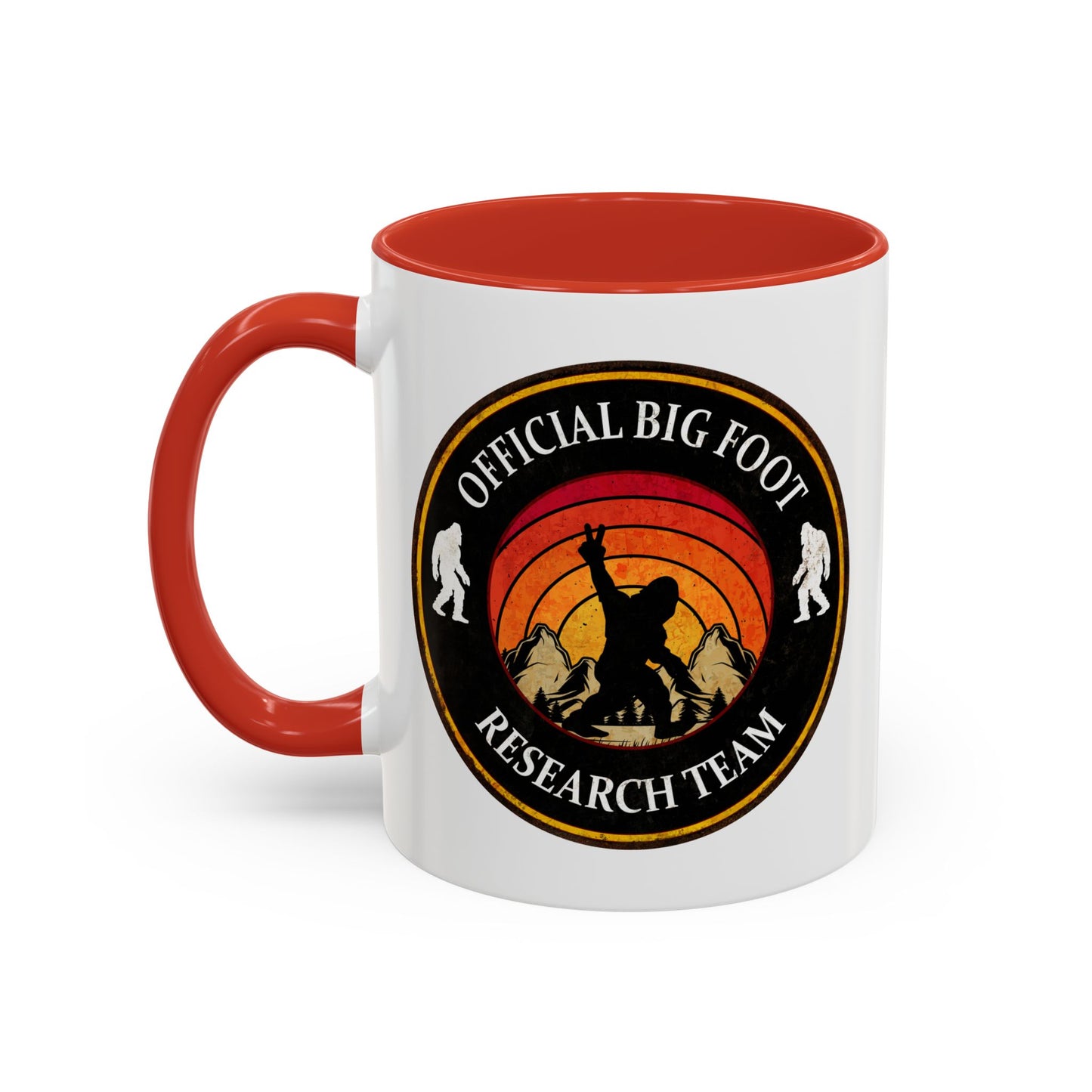 Big Foot Sticker - Big Foot Watch Club - Sasquatch Decal - Funny Yeti Gift Accent Coffee Mug (11, 15oz)