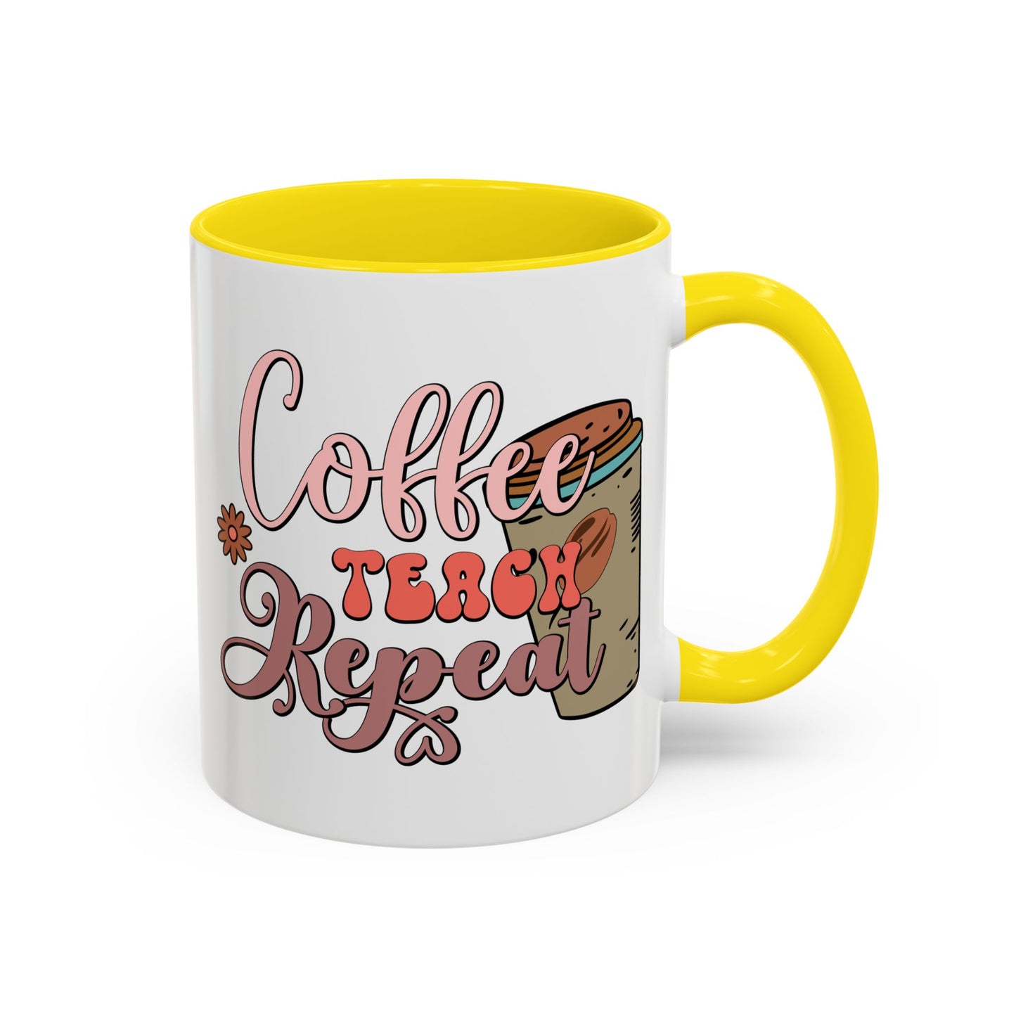 Coffee Teacher Mug - Coffee, Teach, Repeat