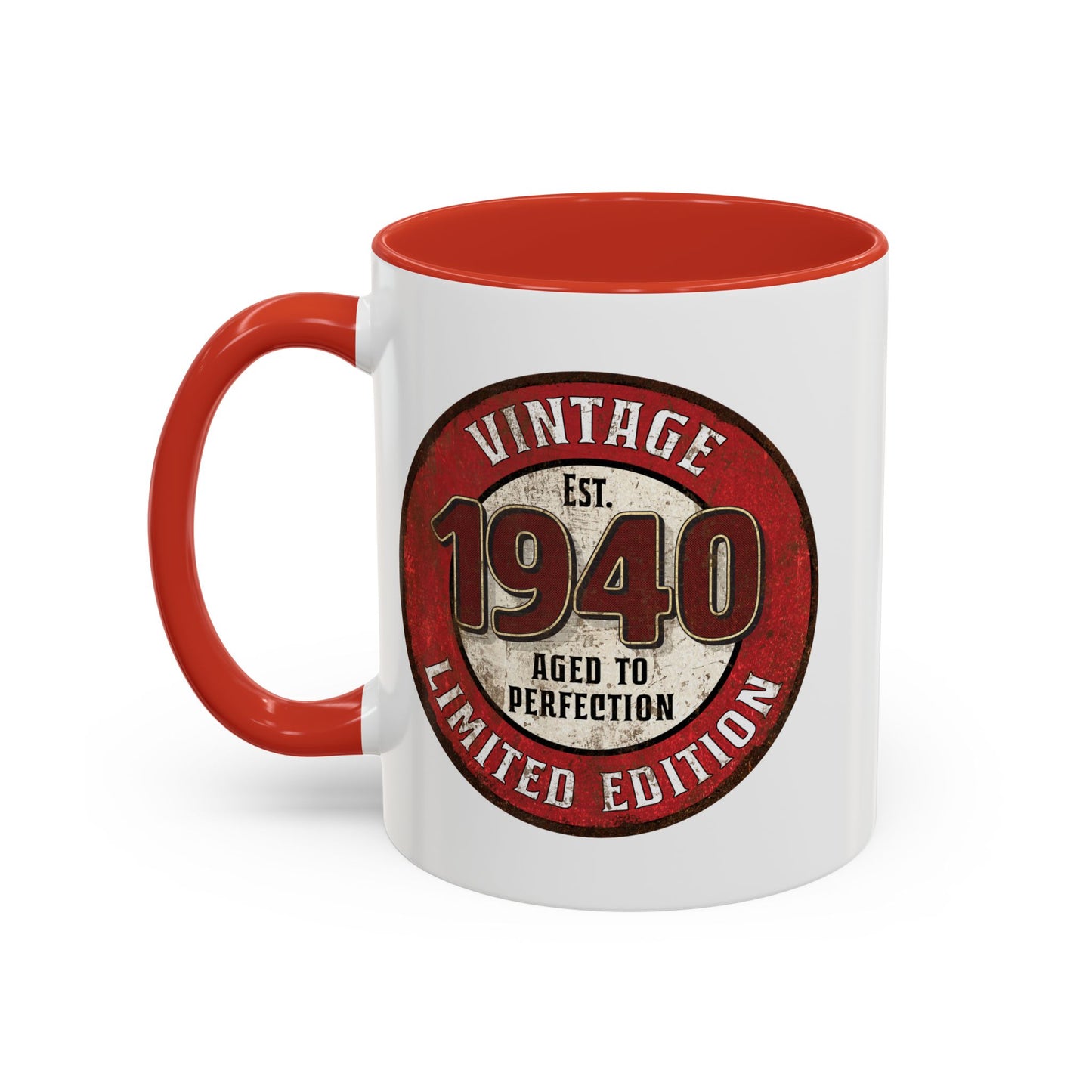 Vintage 1940 Birthday Mug, Aged to Perfection Limited Qty Coffee Cup