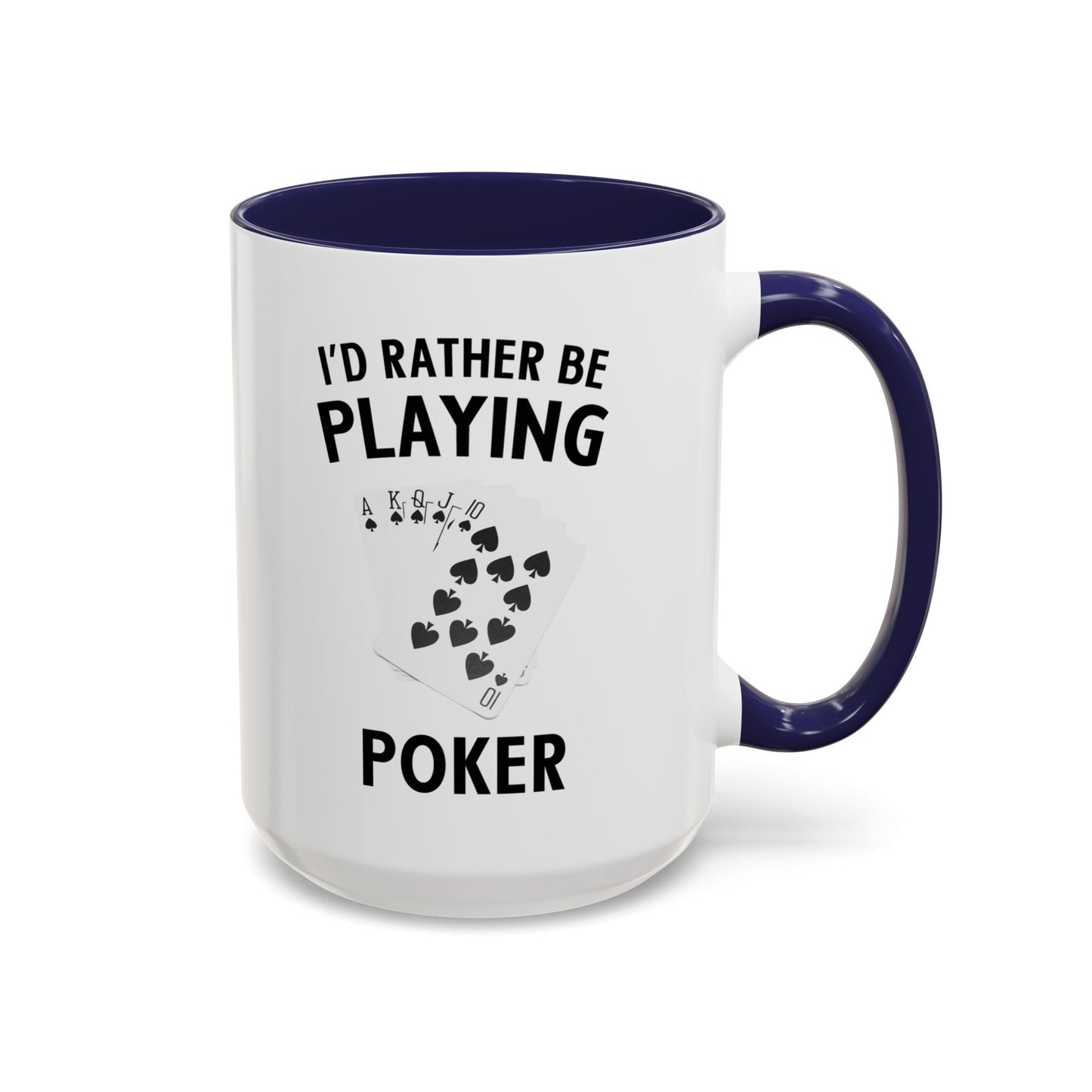 Funny Card Player Mug. Poker Mug. Card Player Gift. Poker Gift. Poker Player Coffee Mug. Poker Expert Mug. Poker Expert Gift Accent Coffee Mug (11, 15oz)